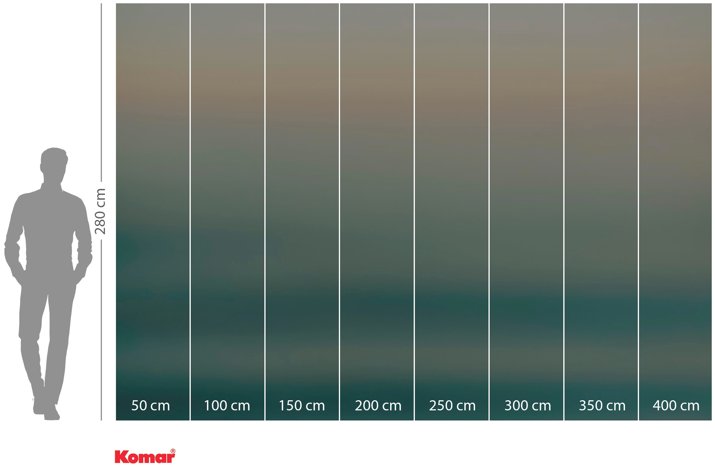 Komar Vliestapete »Digitaldruck Vlies - Ocean Sense - Größe 400 x 280 cm«, bedruckt, Wohnzimmer, Schlafzimmer