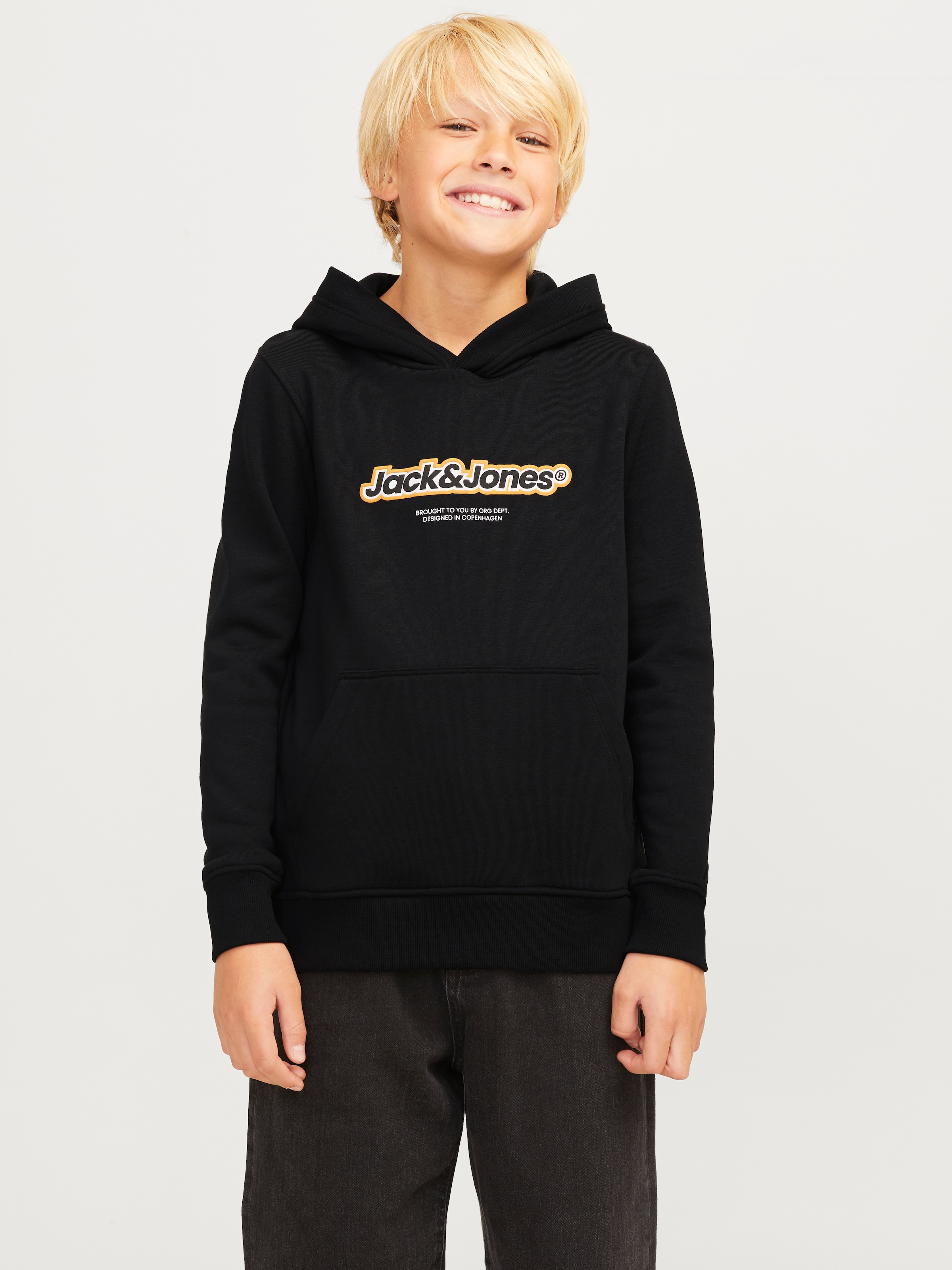 Jack & Jones Junior Kapuzensweatshirt »JORVESTERBRO NEWTON BRNDG SWEAT BF JNR«