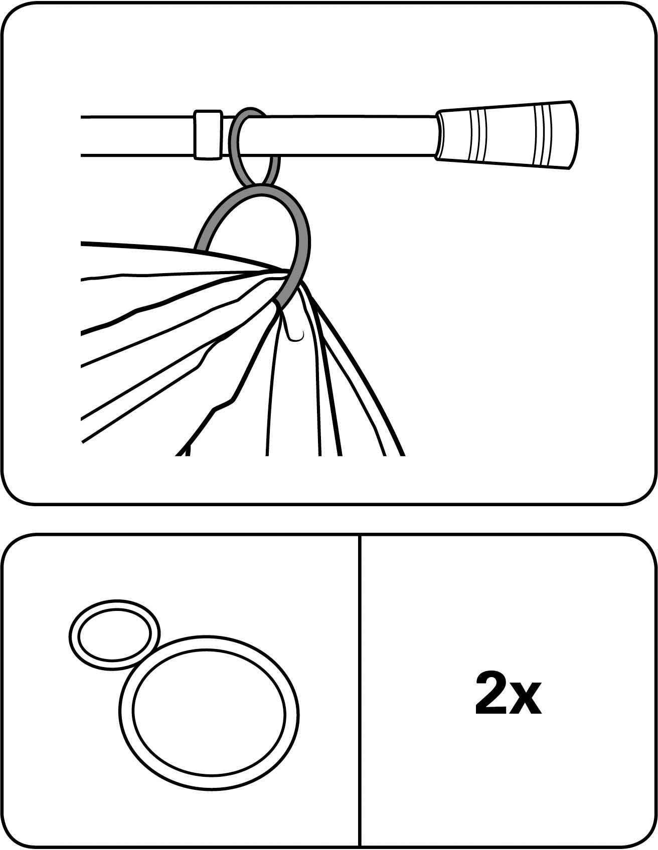 GARDINIA Dekoklammer »Dekoring Metall«, (2 St.), zum Drapieren