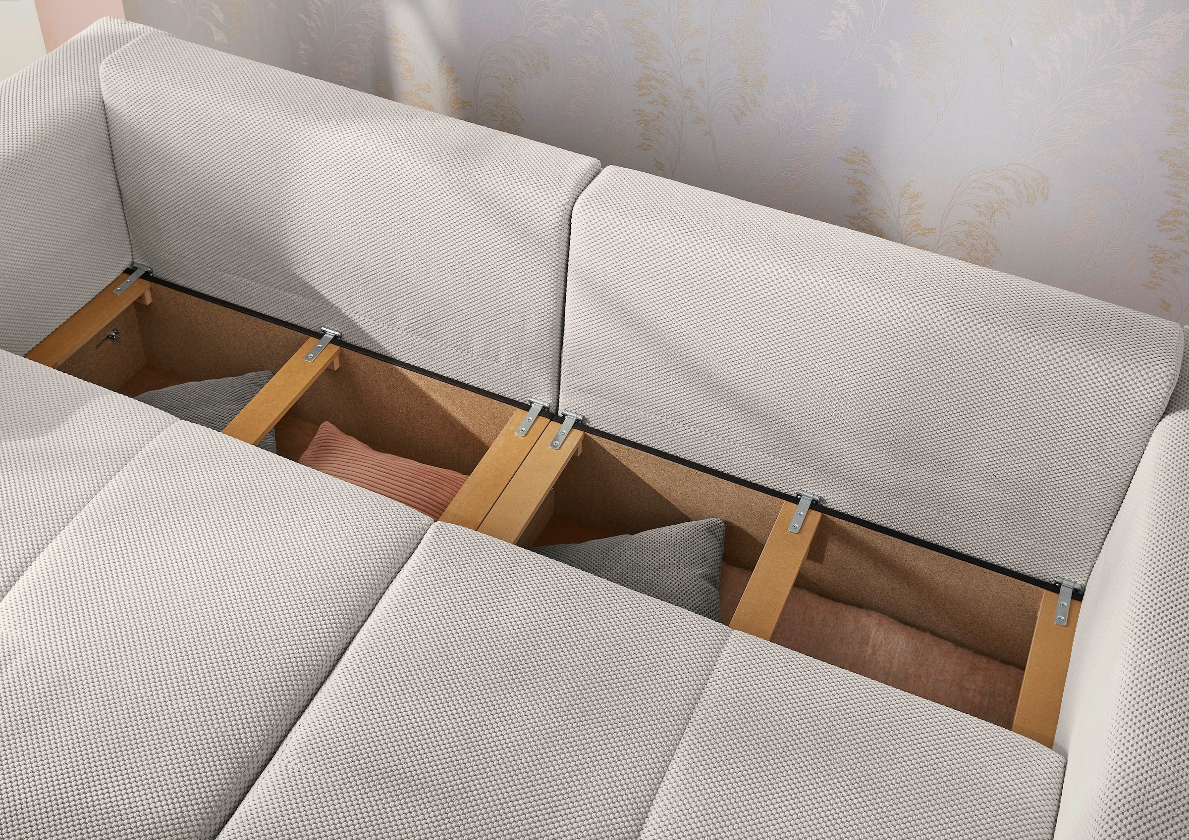 Jockenhöfer Gruppe Big-Sofa »Relax«, Gästebettfunktion, Bettkasten, Sitzelemente einzeln ausziehbar