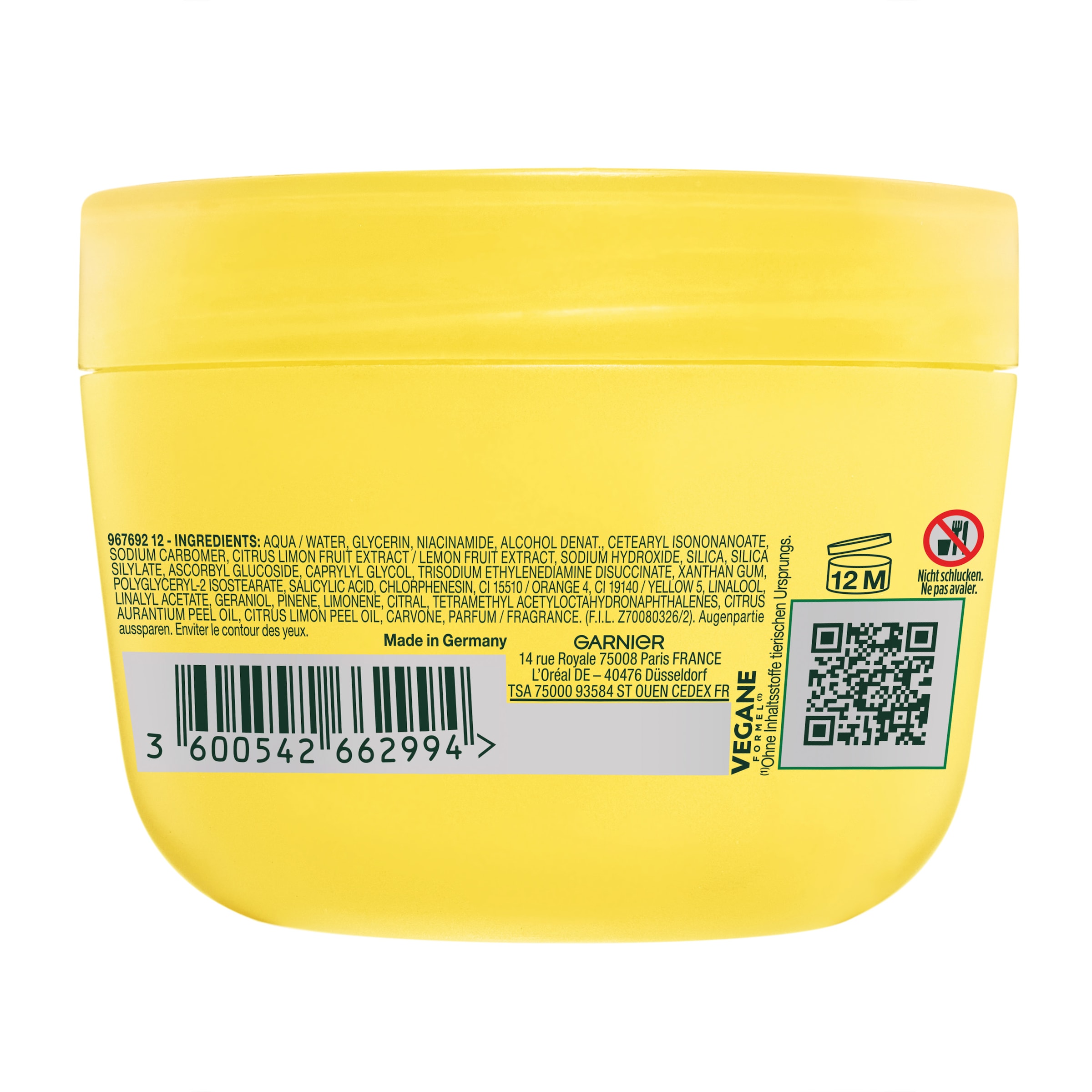 GARNIER Tagescreme »VITAMIN C FRESH & BRIGHT GLOW BOOSTER SORBET CREME«