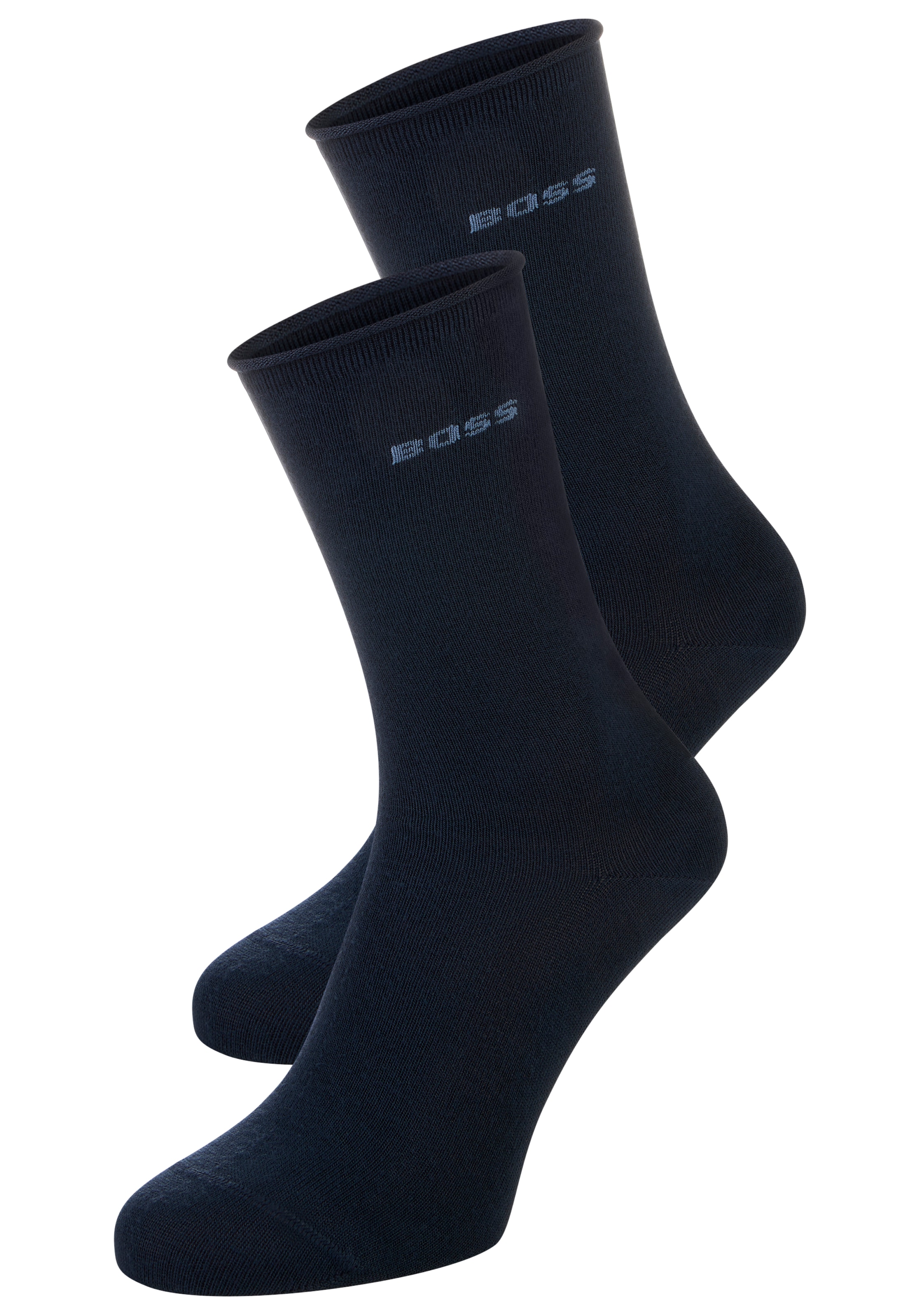 BOSS Socken 2 Paar tlg. mittelhoch, verstärkte Zehen- und Fersenpartie