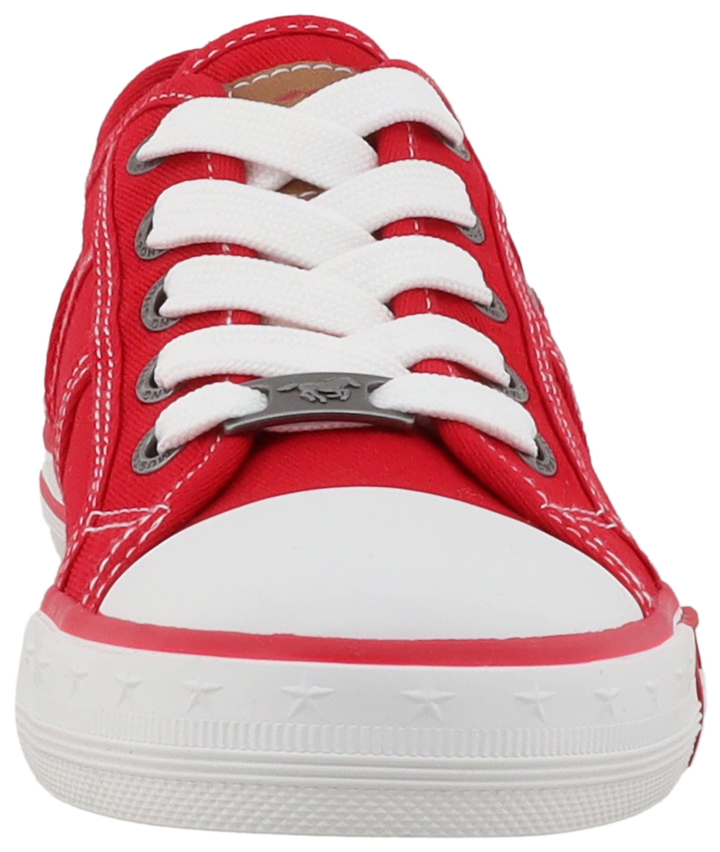 Mustang Shoes Sneaker »Gaspare«  Freizeitschuh, Halbschuh, Schnürschuh mit auffälliger Kontrastnaht