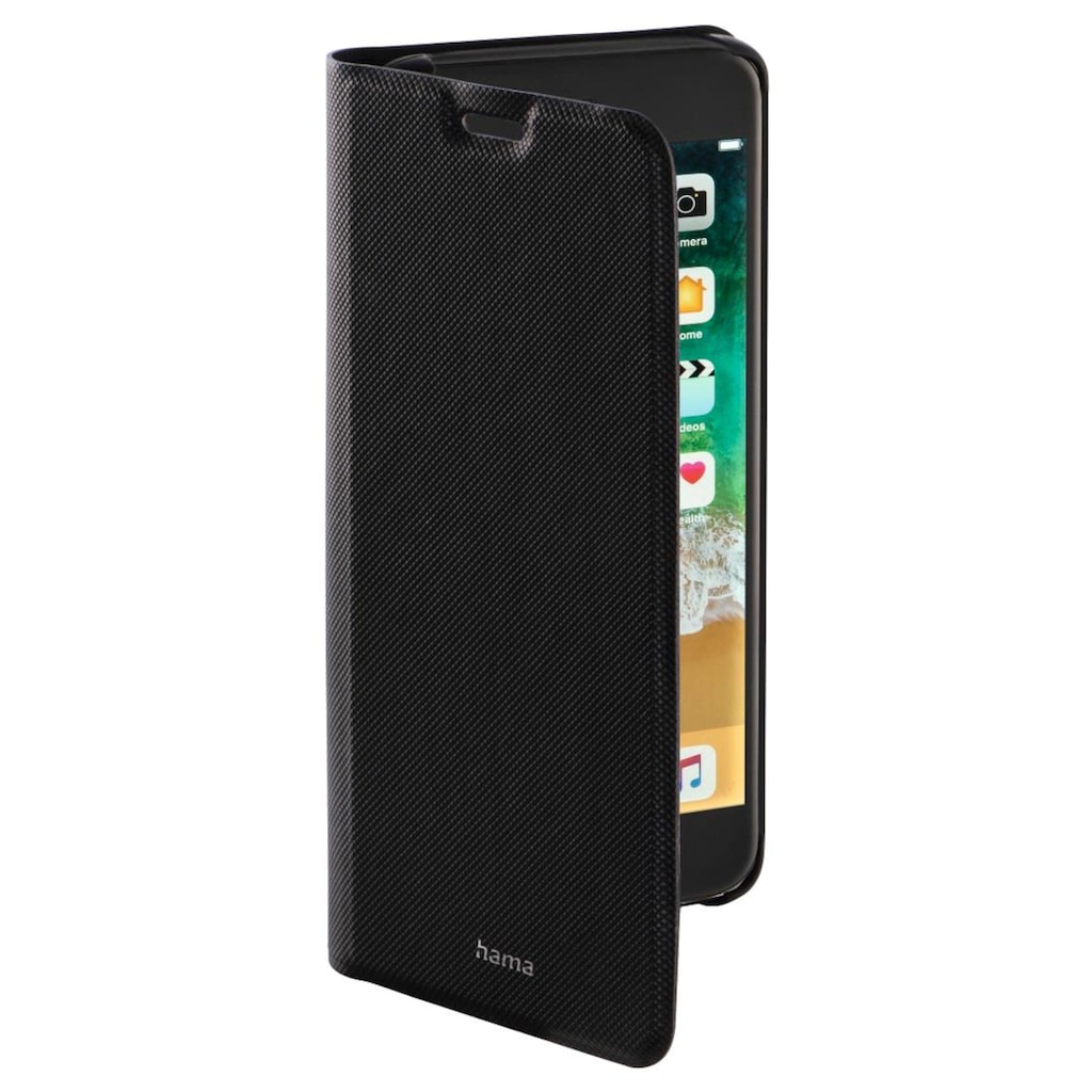 Hama Smartphone-Hülle »Booklet für Apple iPhone 6, iPhone 6s, iPhone 7, iPhone 8, schwarz«, iPhone 7/8 Plus, Schlankes Design, Mit Standfunktion und Einsteckfächer