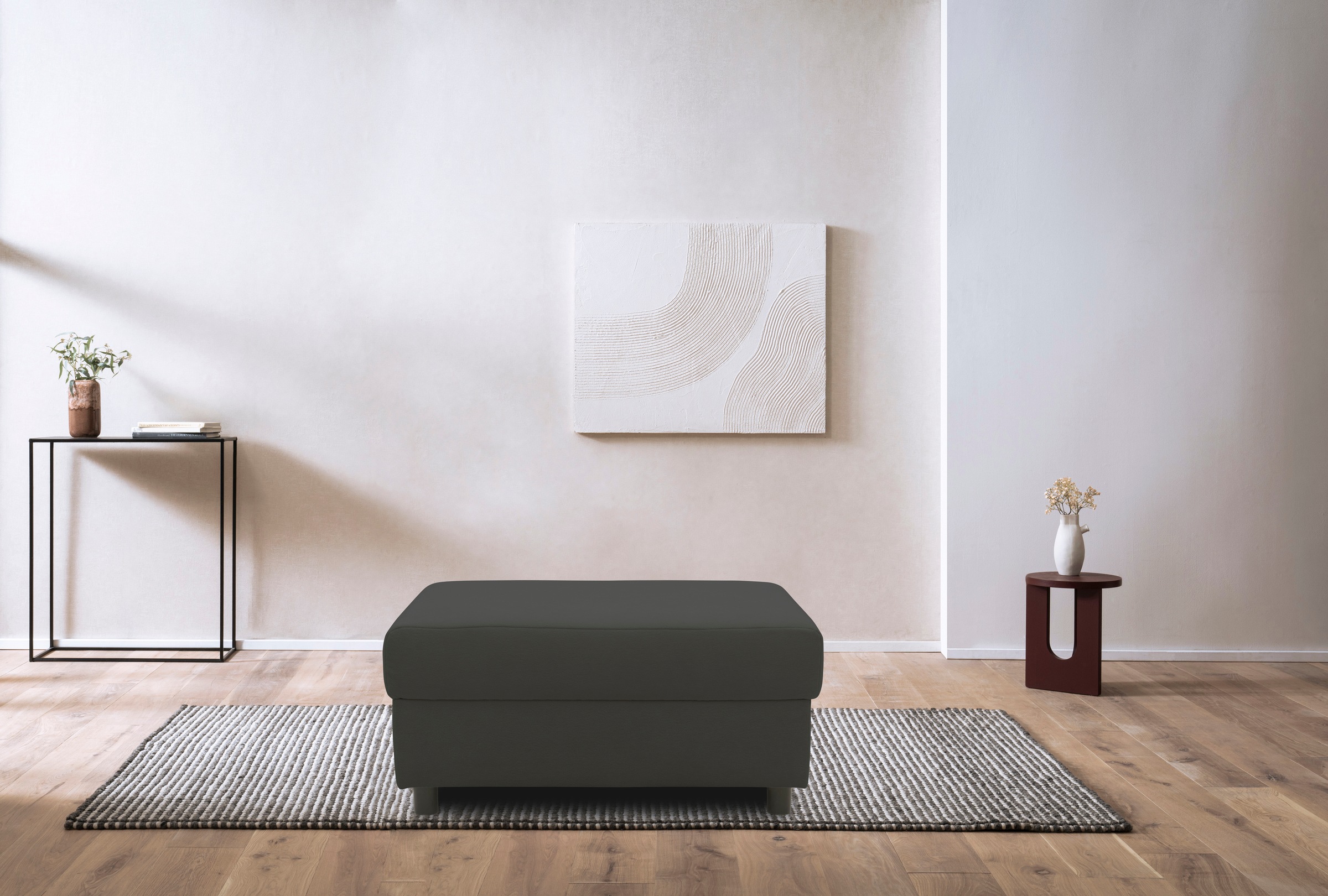 INOSIGN Polsterhocker "Turah 2 in Cord oder wasserabweisender Microfaser,", günstig online kaufen