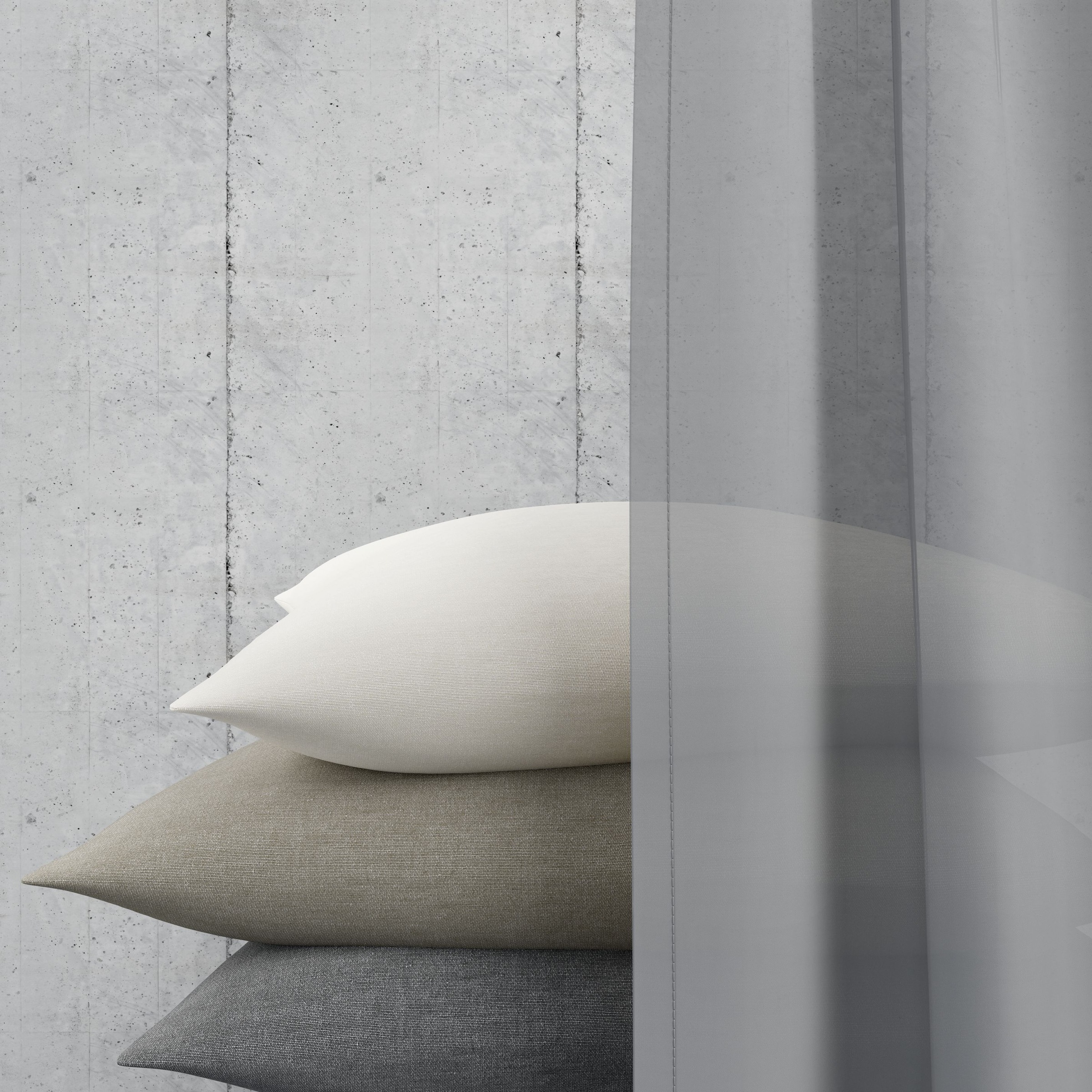 Neutex for you! Vorhang nach Maß »EVA«, (1 St.), Uni-Voile mit elegantem Glanz