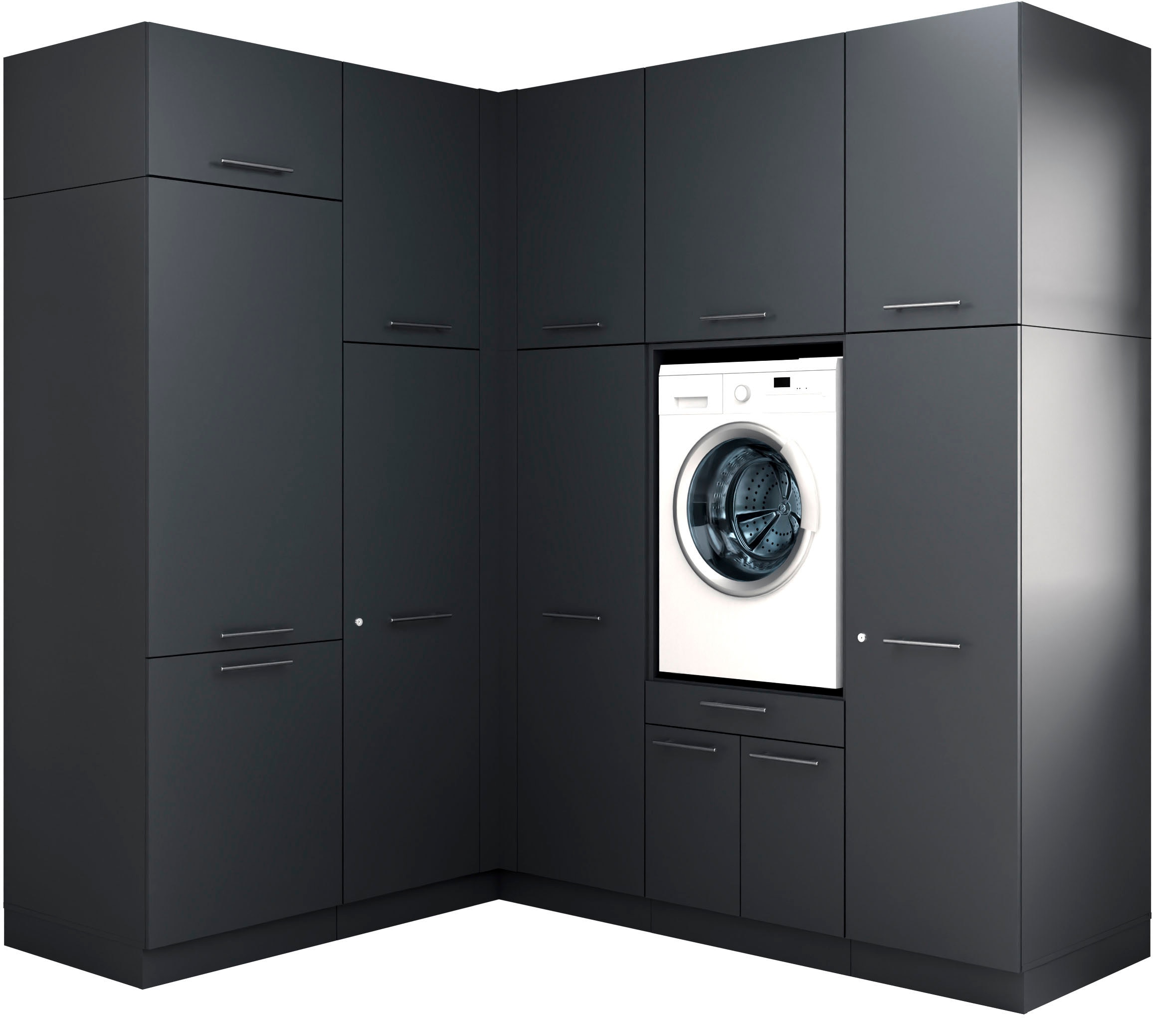 Laundreezy Mehrzweckschrank-Set »Laundreezy, 10-tlg. Mehrzweckschrank-Set B/H/T 218/238/68 cm« 10 Stk. tlg.