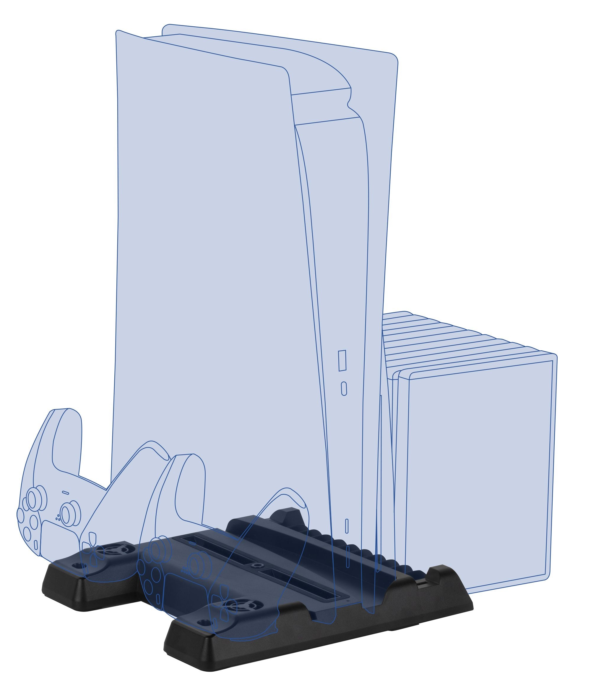 KONIX Playstation-Halterung »PS5 Cool & Charge Station Spaceship«