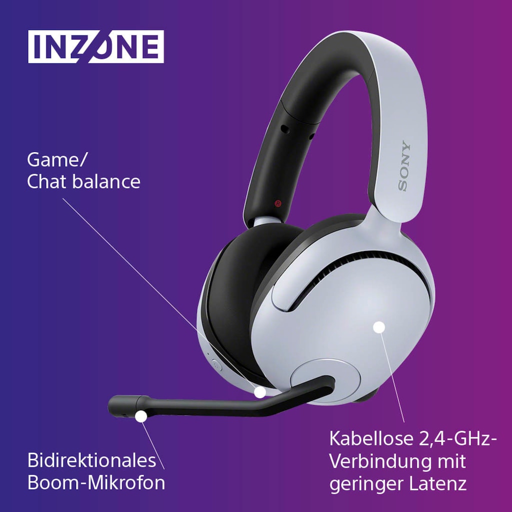 Sony Gaming-Headset »INZONE H5«, Bluetooth, Rauschunterdrückung