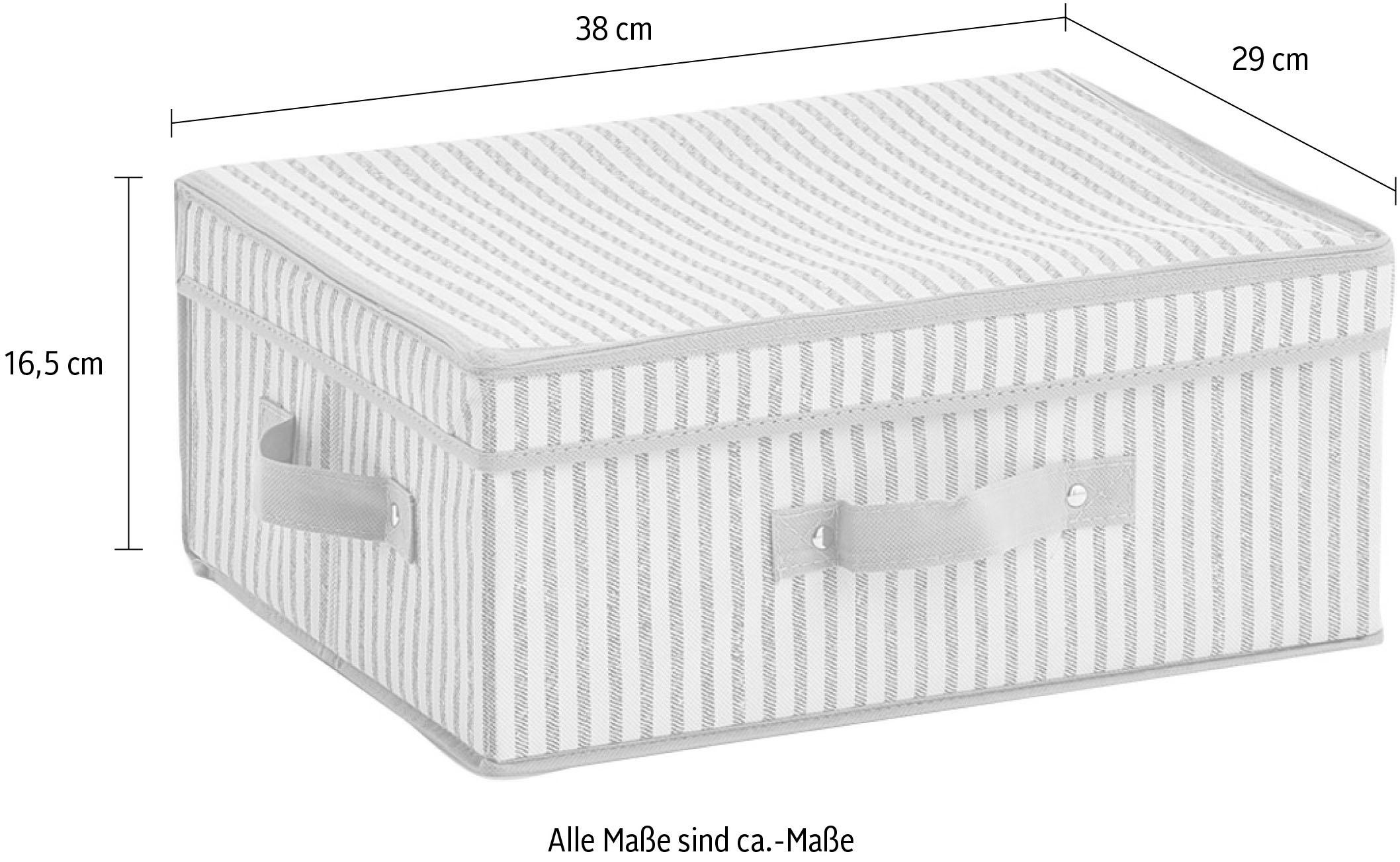 beige Aufbewahrungsbox online »Stripes«, Vlies, Zeller kaufen Present