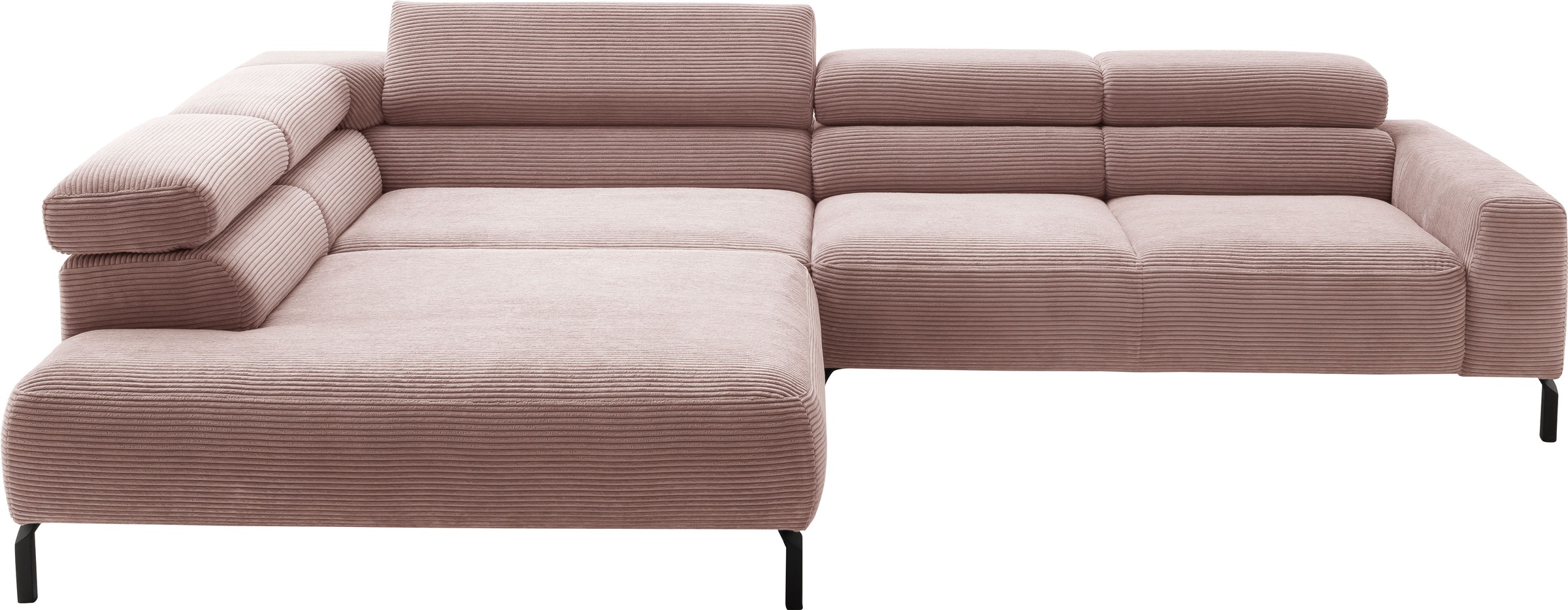 PLACES OF STYLE Ecksofa »Antonelli, L-Form, inkl. Kopfteilverstellung, Brei günstig online kaufen