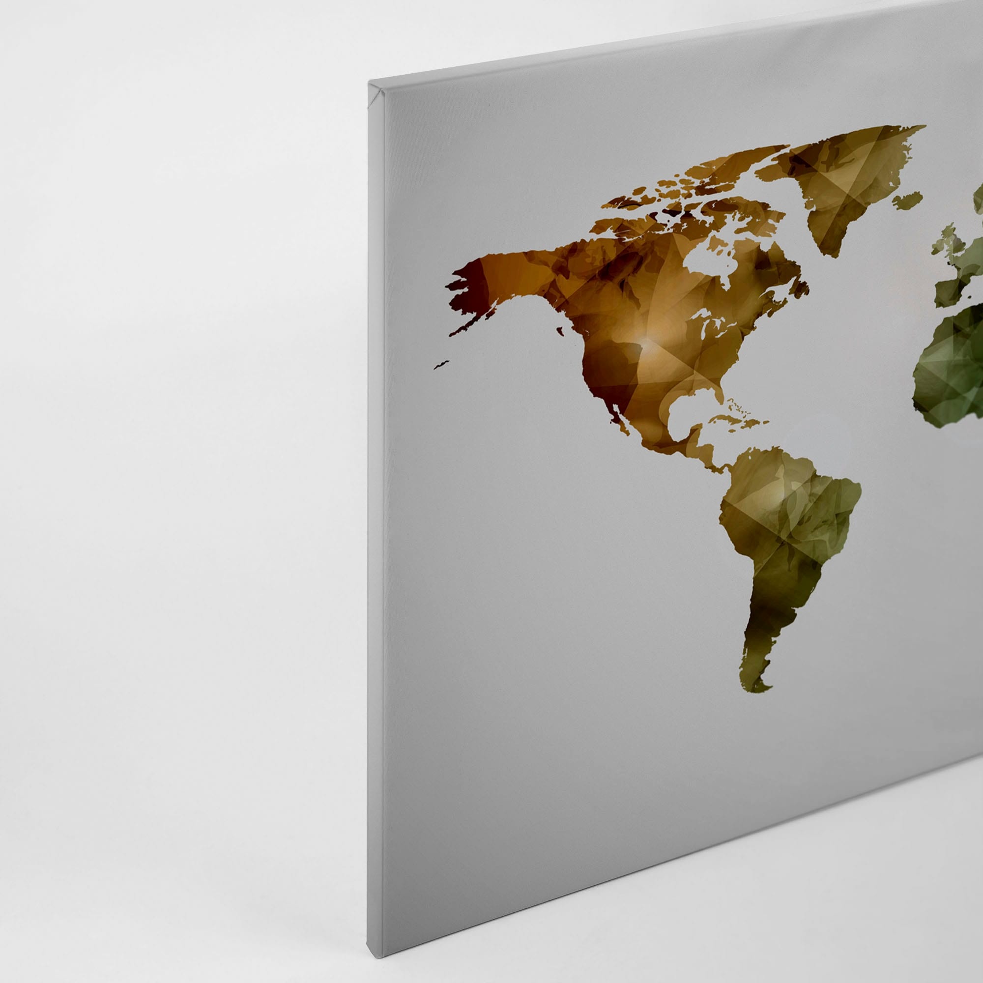 A.S. Création Leinwandbild »World Graphic«, Kunst-Weltkarte-Kinder, (1 St.), Atlas Weltkarte Bunt Aquarell Keilrahmen Leinwand-Bild Wohnzimmer Wand