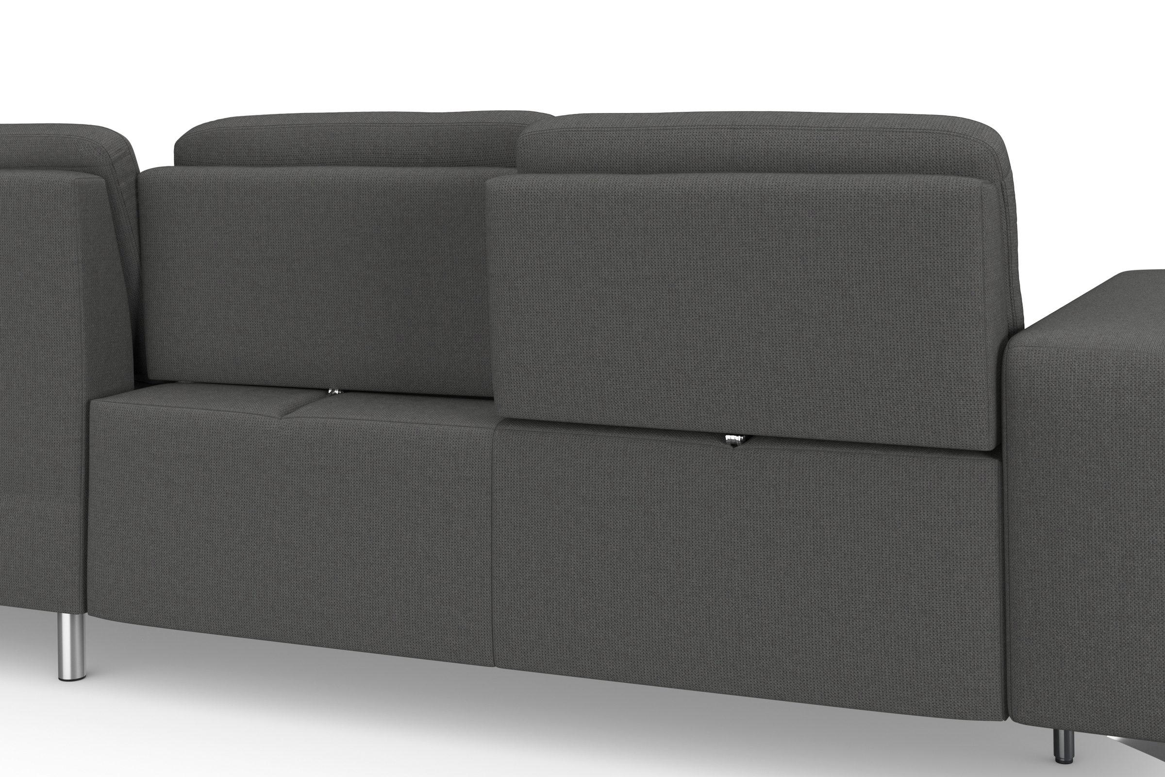 sit&more Ecksofa »Baviene L-Form«, inklusive Sitztiefenverstellung und Federkern, wahlweise Bettfunktion