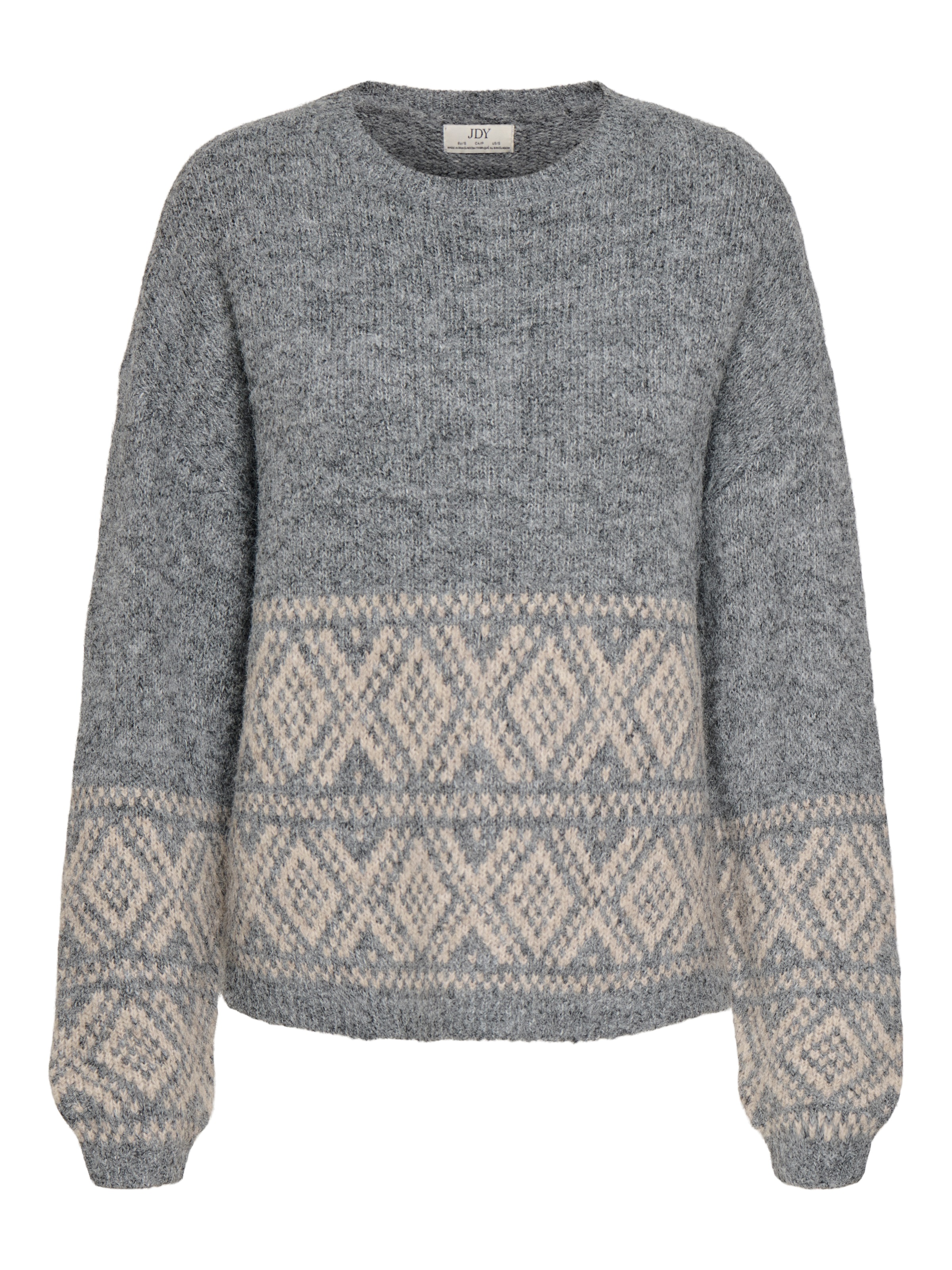 JDY Strickpullover »JDYDINA L/S ON FAROE ISLAND PULLOVE KNT« Materialmix