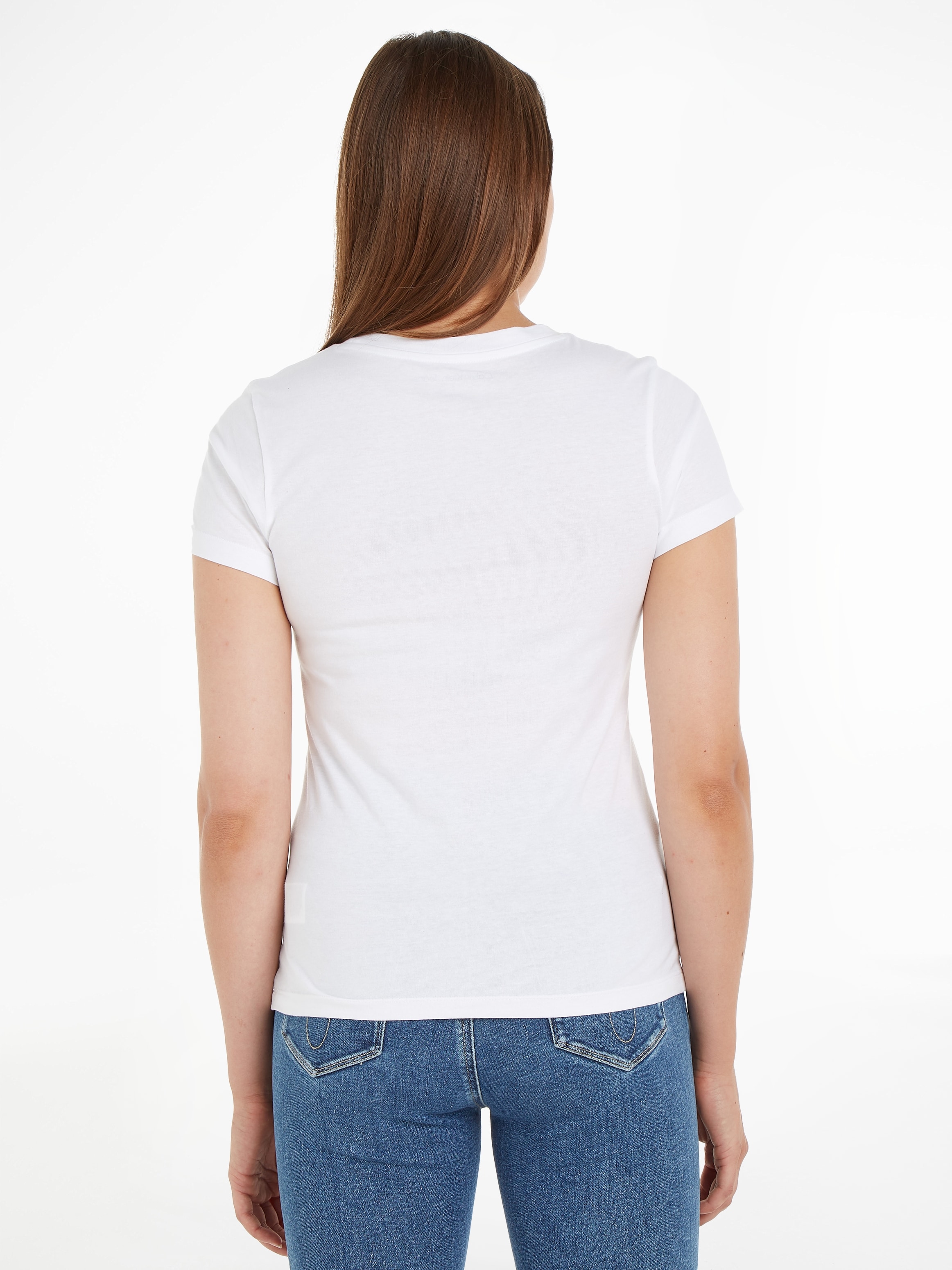 Calvin Klein Jeans T-Shirt »INSTITUTIONAL LOGO 2-PACK TEE«, (Packung, 2er-Pack), mit Logoschriftzug