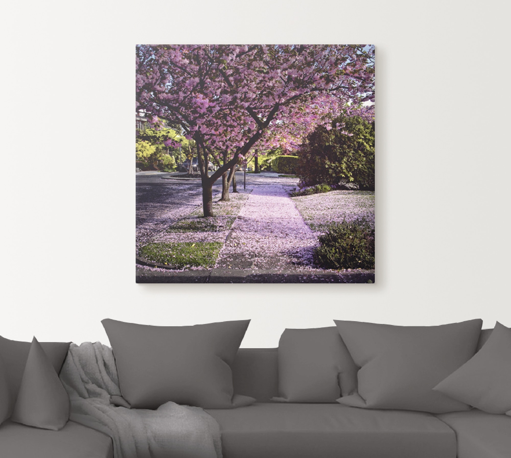 Artland Wandbild »Fallende Blütenblätter«, Bäume, (1 St.), als Alubild, Outdoorbild, Leinwandbild, Poster in verschied. Größen