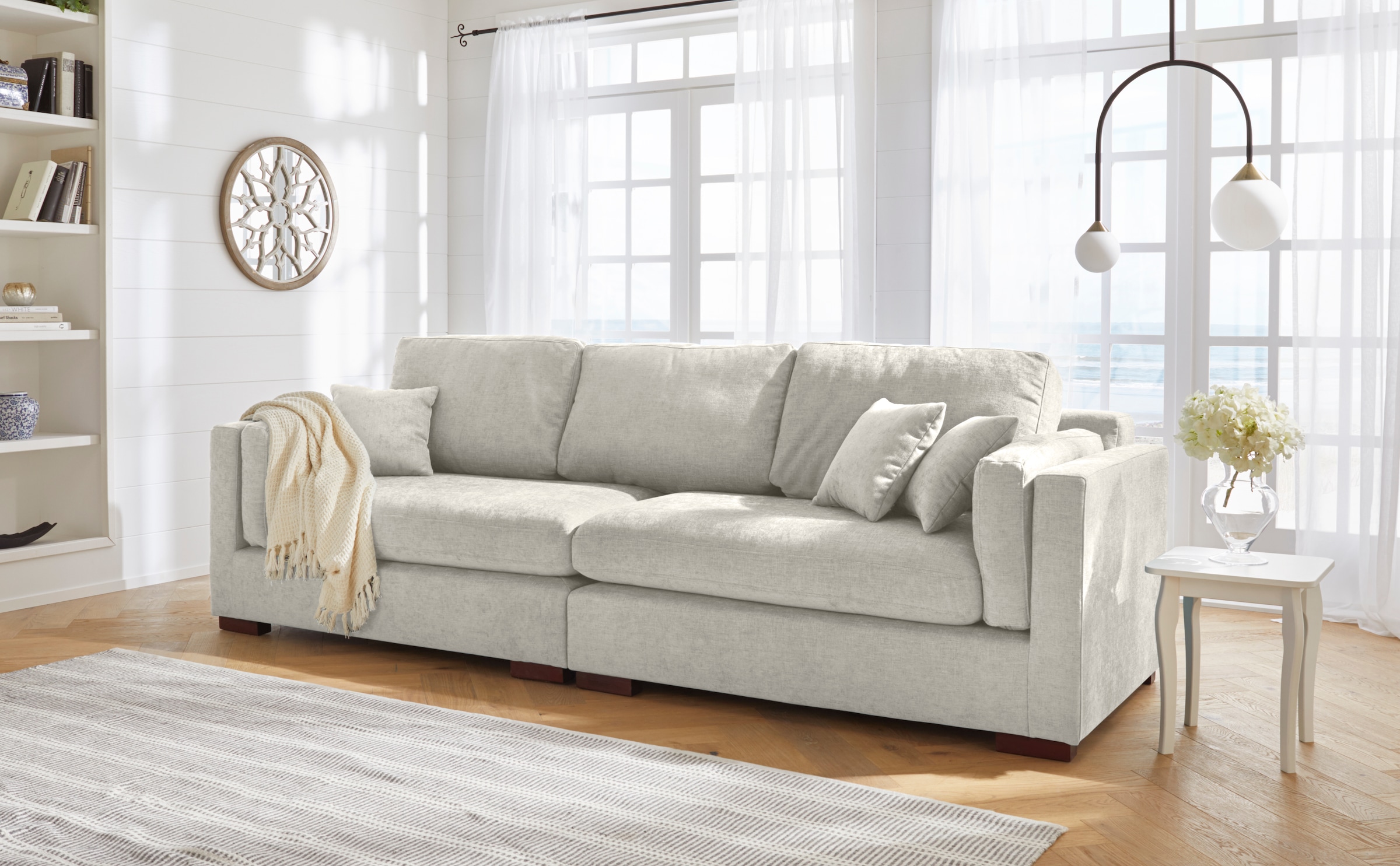 Home affaire Big-Sofa »Fresh Pond«, in vielen Bezugsqualitäten und Farben, günstig online kaufen