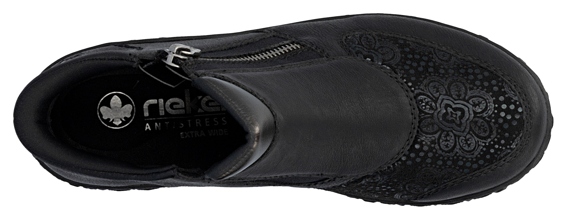 Rieker Schlupfboots »Ready2GO«, Stiefelette, Casual-Boots, Profilsohle, mit seitlichem Reißverschluss