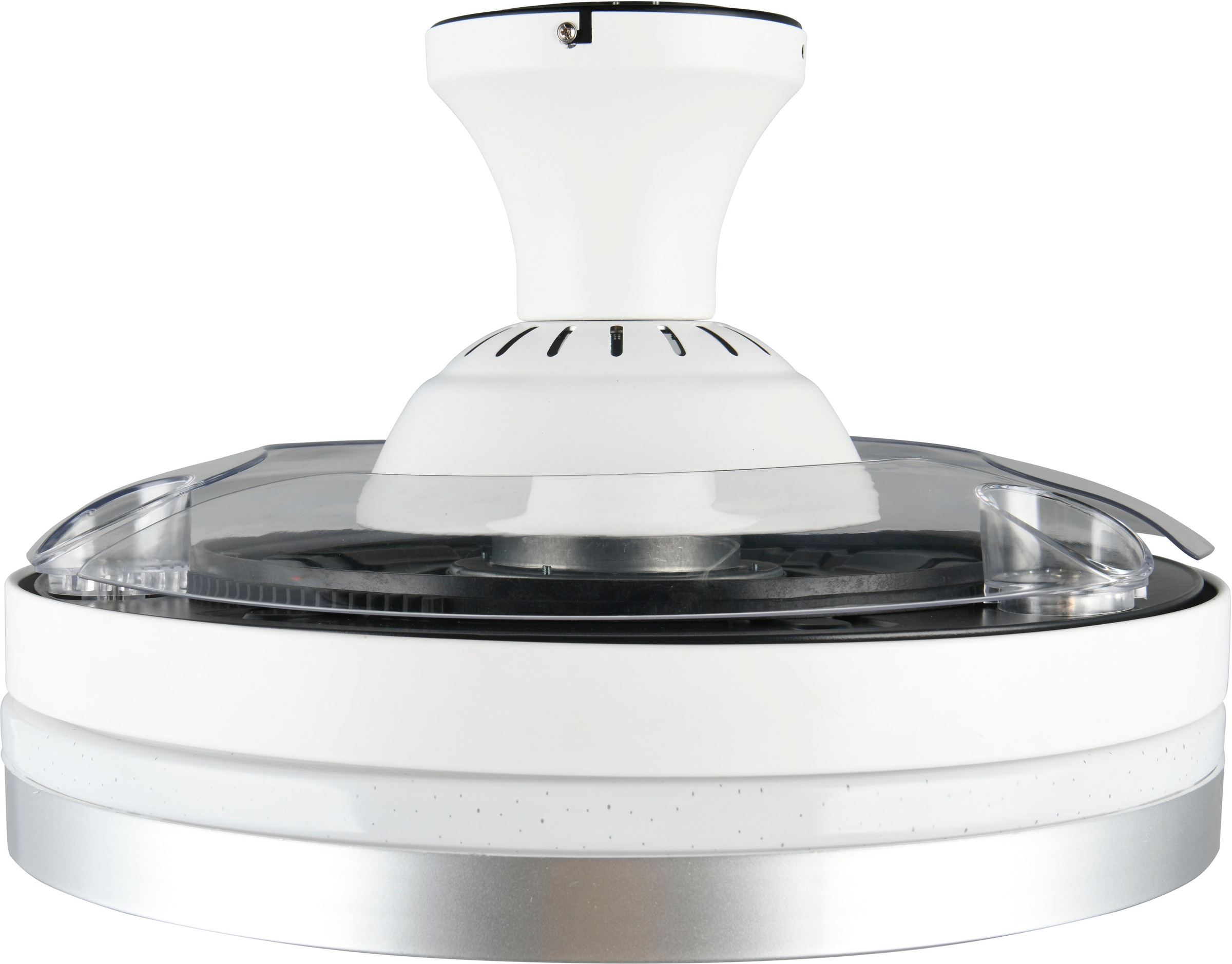 REALITY Leuchten LED Deckenleuchte »LINDBERG Deckenventilator mit Beleuchtung, Rotor einklappbar, 6 Stufen«, 1 flammig, Leuchtmittel LED-Board | LED fest integriert, LED Ventilator mit Fernbedienung dimmbar Memory Nachtlicht Starlight