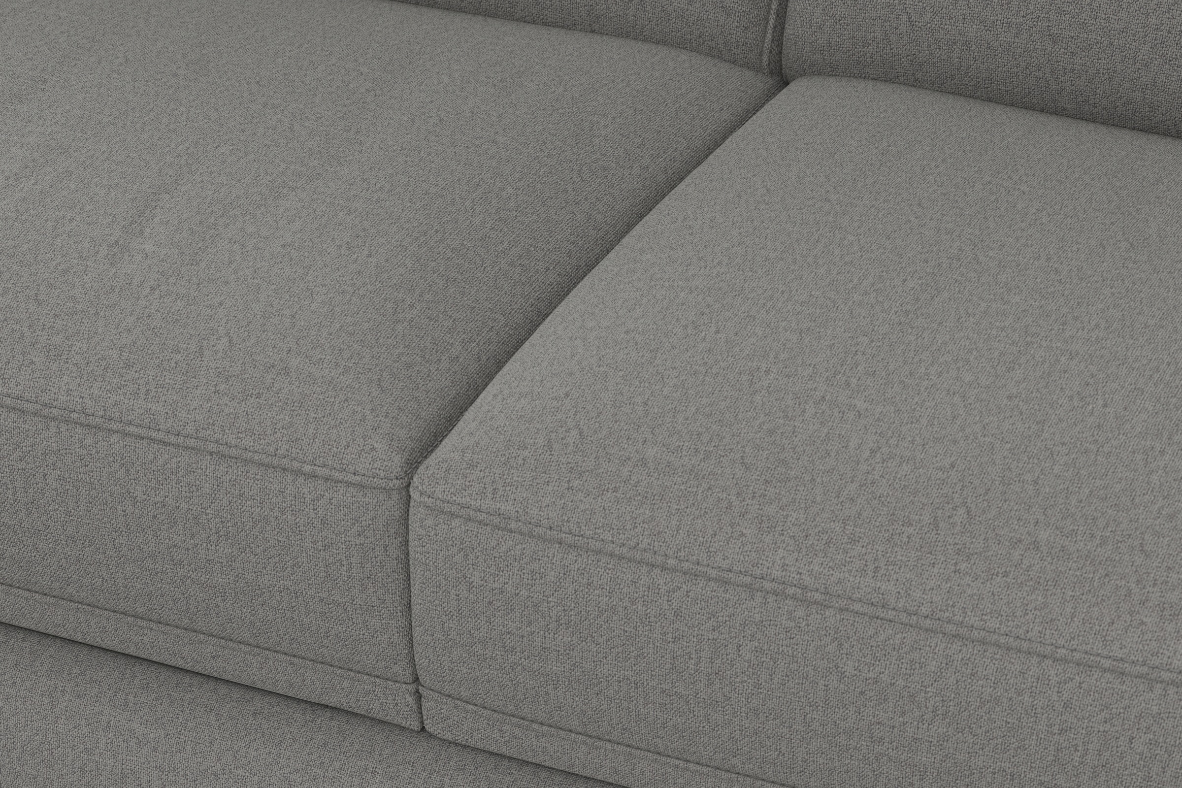 sit&more Ecksofa »Dundee L-Form« mit Federkern und Massivholzfüßen, wahlweise mit Kopfteilverstellung