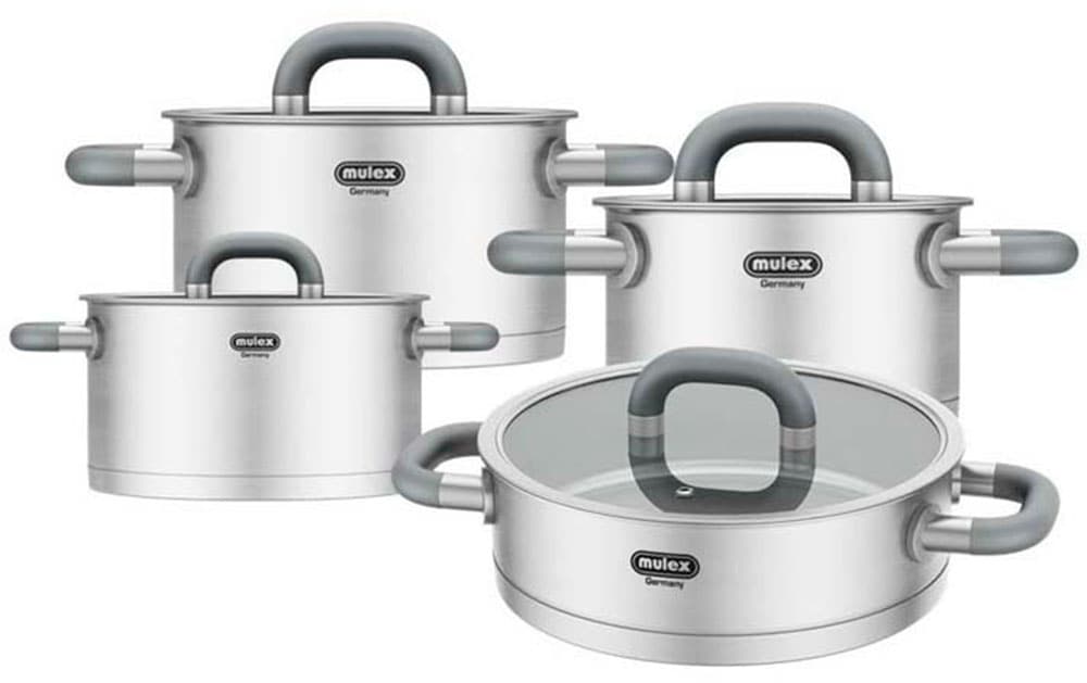 Mulex Topf-Set »LUGANO« Set, 8 Stk. tlg. Edelstahl 18/10 günstig online kaufen