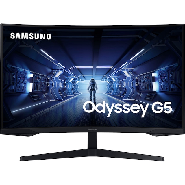 Samsung Curved-Gaming-LED-Monitor »Odyssey G5 C27G54TQBU«, 68,6 cm/27 Zoll,  2560 x 1440 px, WQHD, 1 ms Reaktionszeit, 144 Hz, 1ms (MPRT) auf Rechnung  bestellen