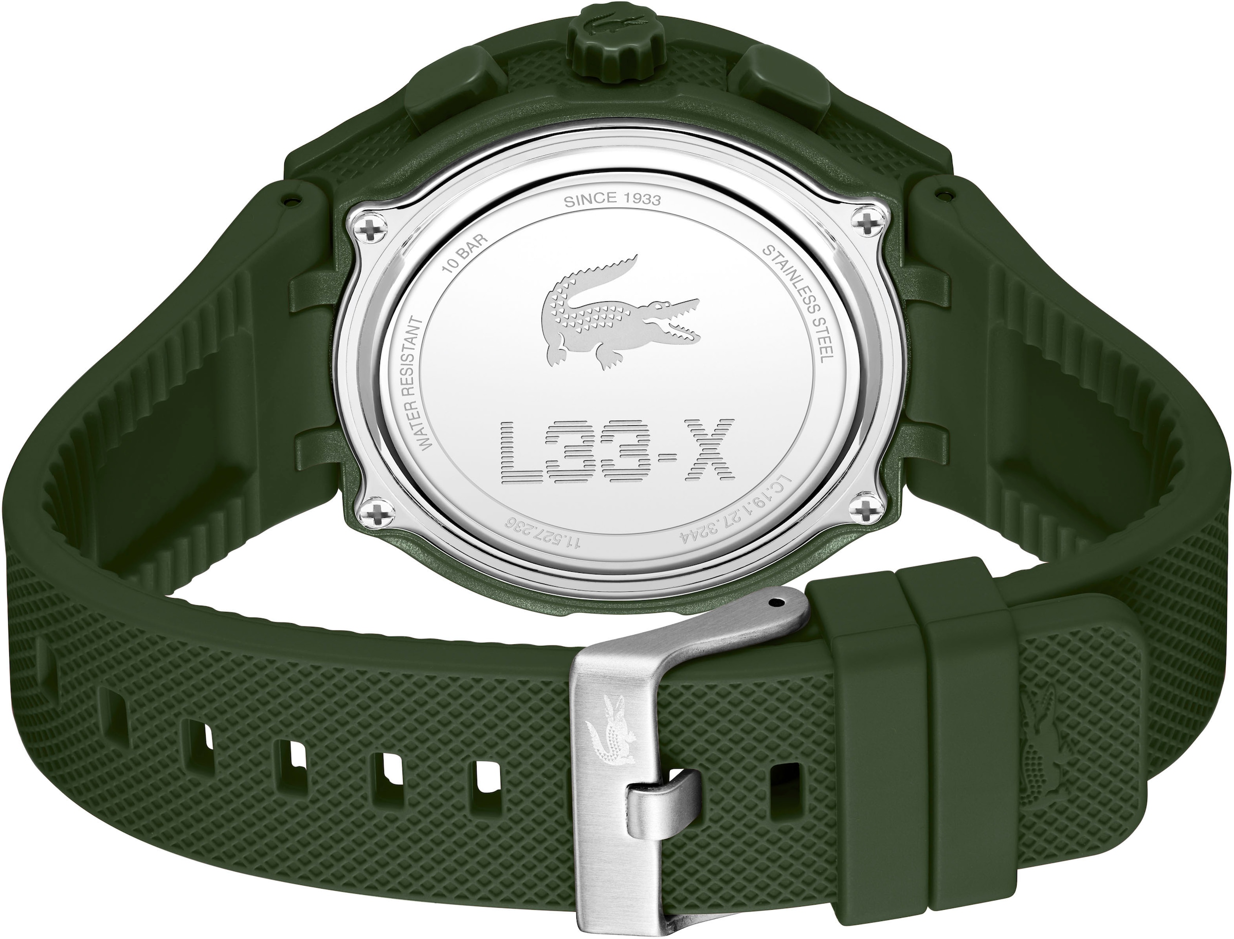 Lacoste Quarzuhr »LC33«, Armbanduhr, Herrenuhr, Silikonarmband, analog, digital