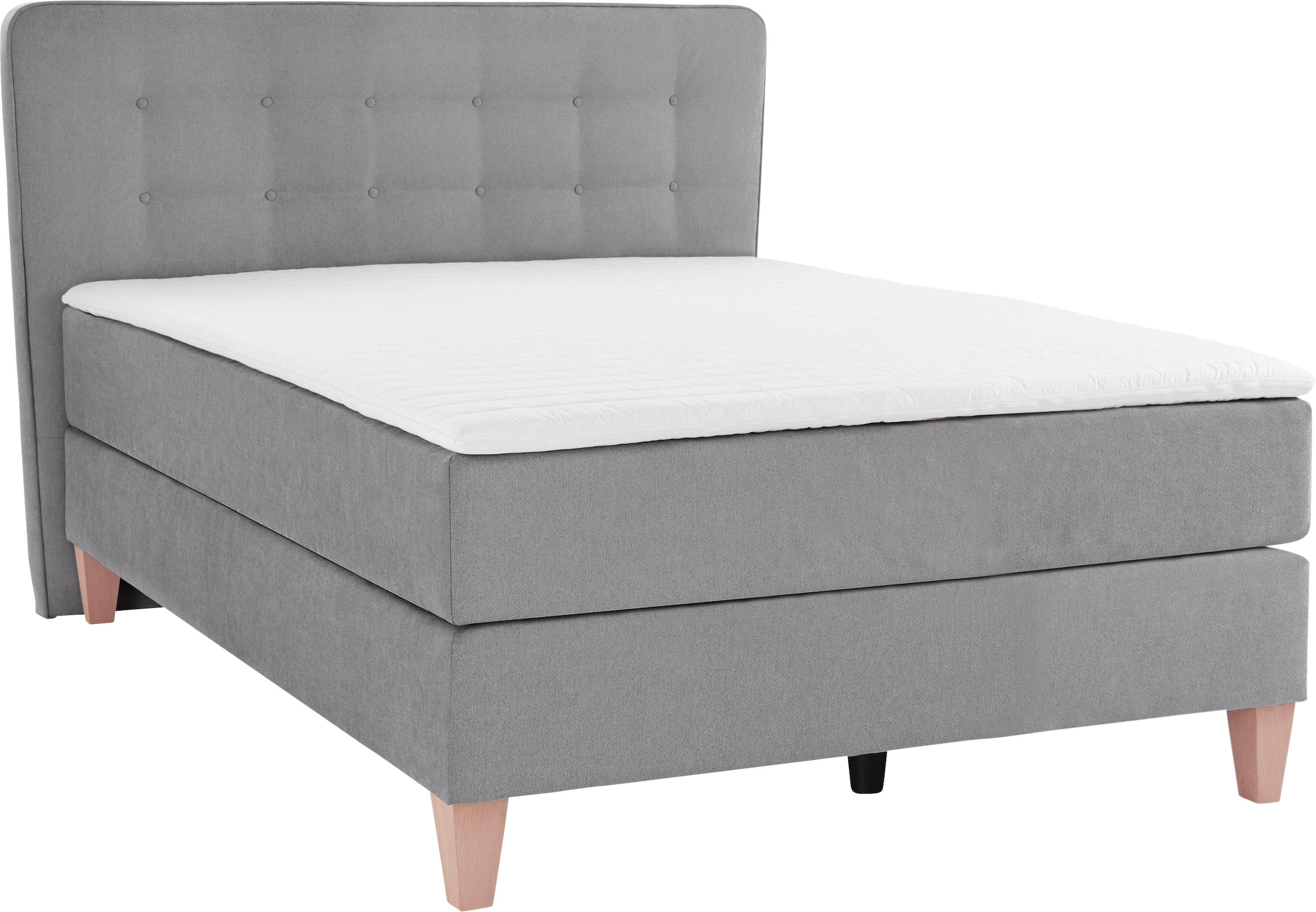 Home affaire Boxspringbett »Ascola«, incl. Topper, 5, Breiten, 3 Ausführungen, 2 Härtegrade