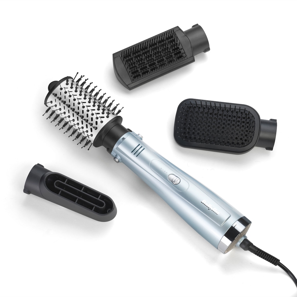 BaByliss Warmluftbürste »Hydro Fusion Smooth & Shape«, 4 Aufsätze}