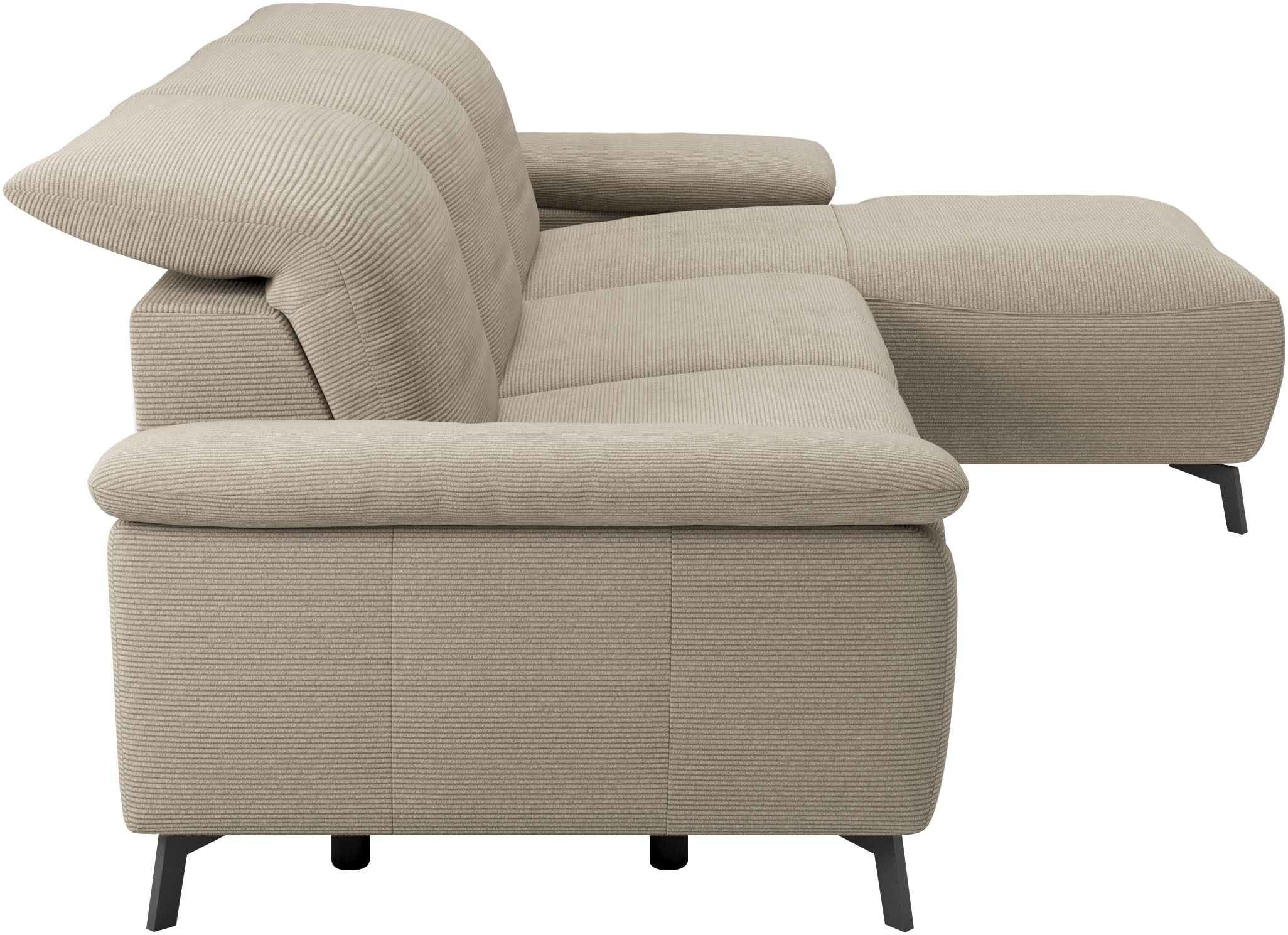 Musterring Ecksofa »MR 370, intelligenter Komfort im modernen Design« Optionale Relaxfunktion, flexible Kopfteile & klappbare Armlehnen