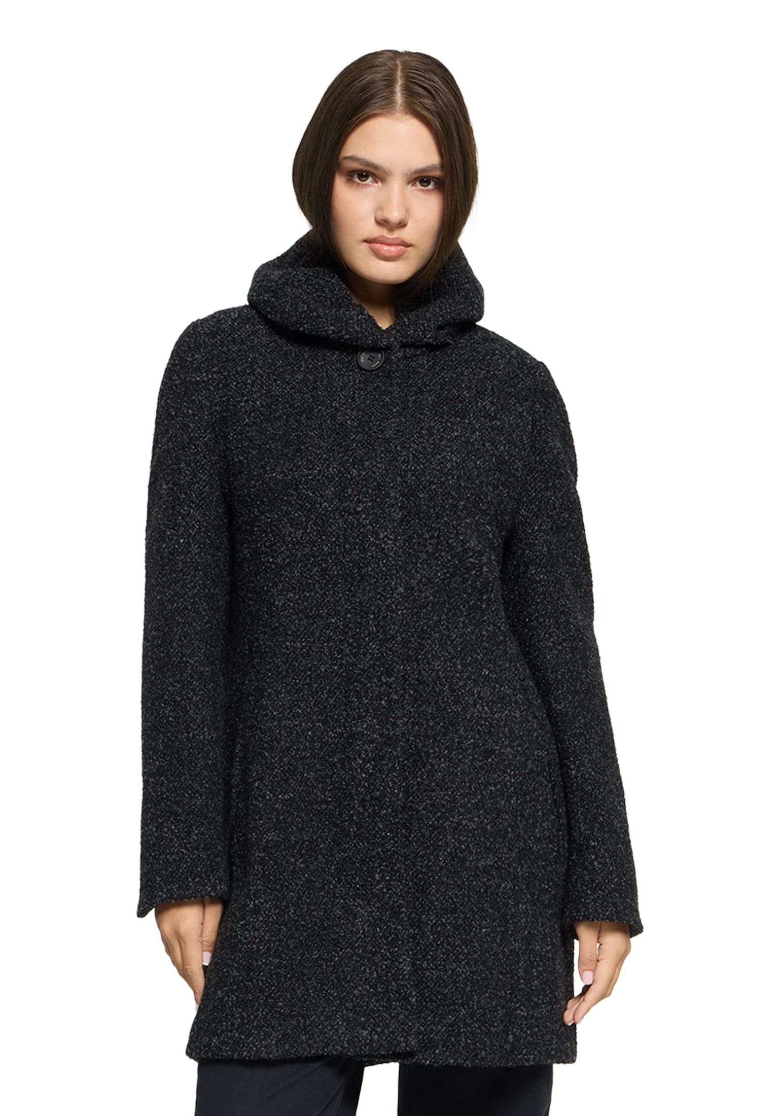 Gil Bret Wolljacke ohne Kapuze mit extra hohem Kragen