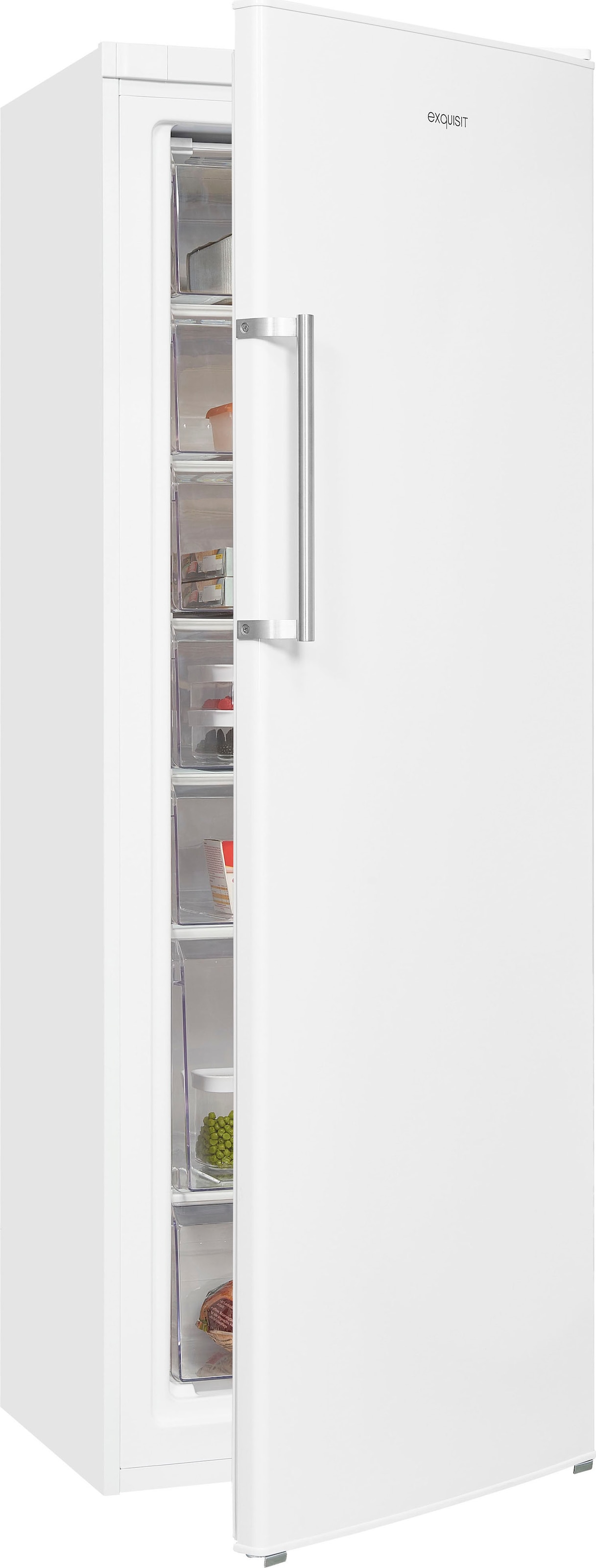 exquisit Gefrierschrank »GS280-H-040E weiss«, 173 cm hoch, 60 cm breit, 242 L Volumen, 4 Sterne Gefrieren