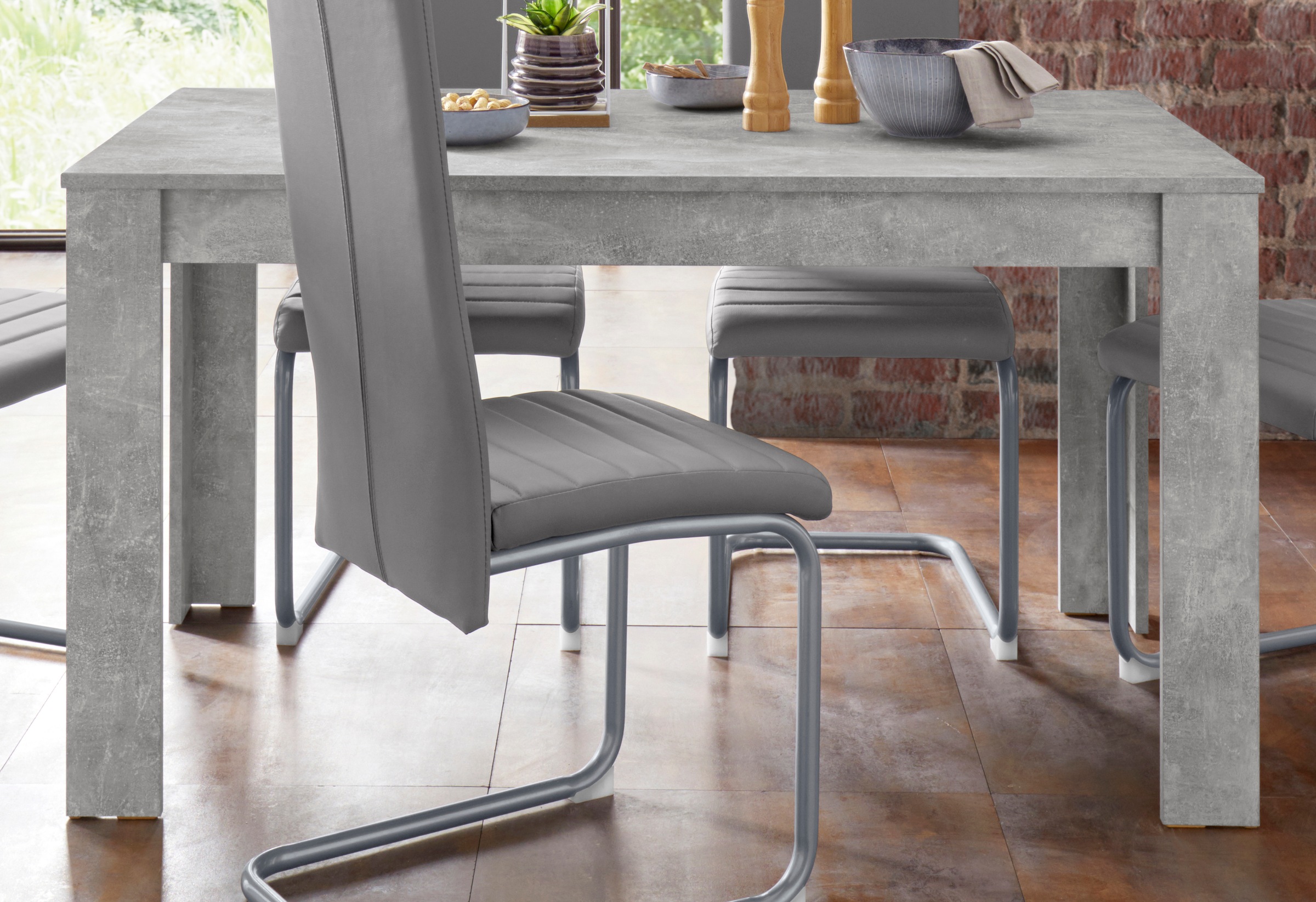 Home affaire Esszimmerstuhl »Genua«, (Set), 2 St., Kunstleder, (2 oder 6 St günstig online kaufen