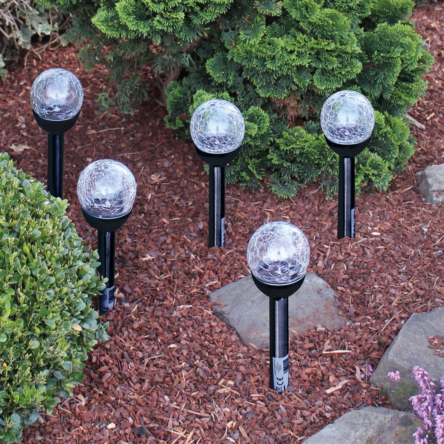 3. Bild von Think@Pets Gartenleuchte »BALLS«, Leuchtmittel LED-Board | LED fest integriert, Set, 5 Stück