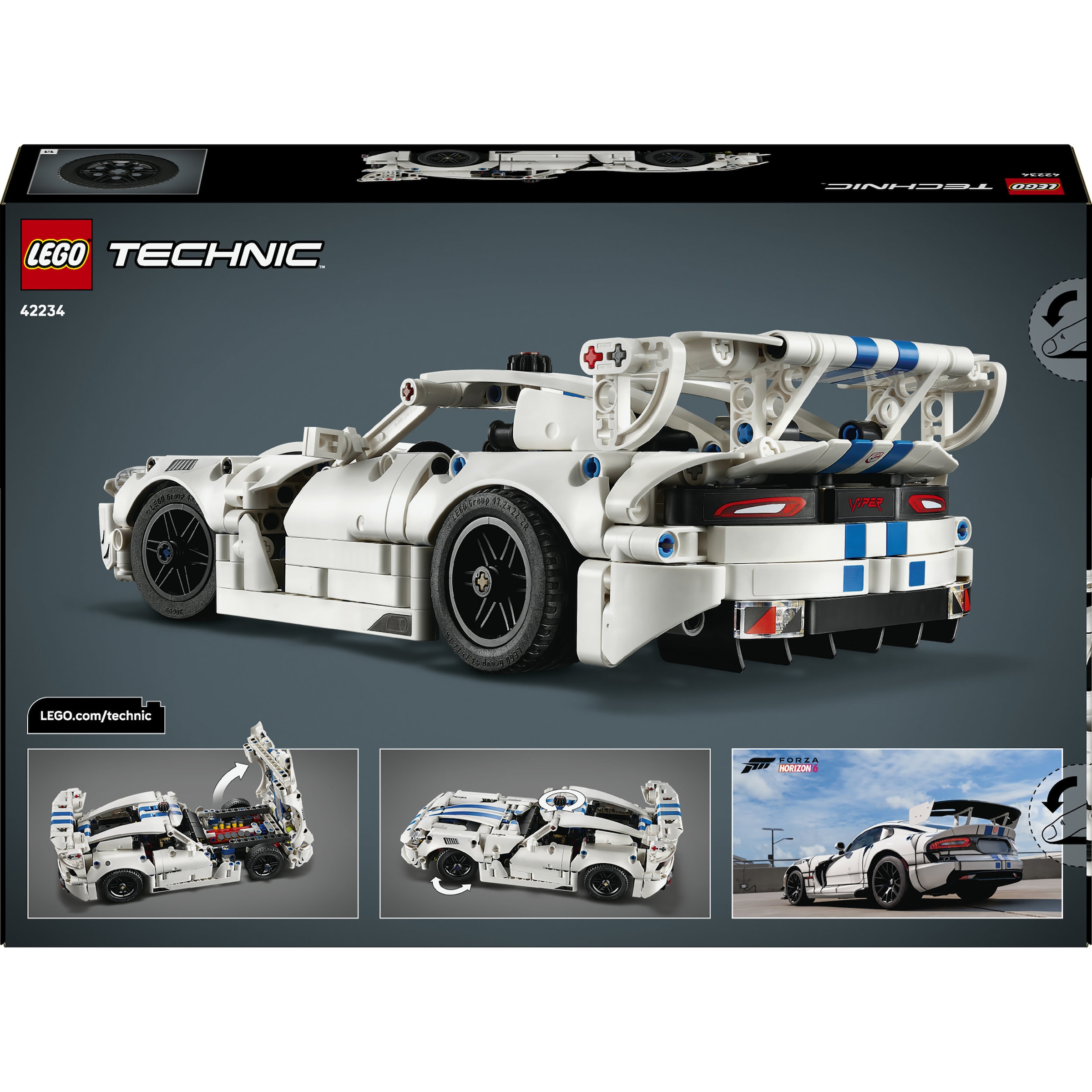 LEGO® Konstruktionsspielsteine »Dodge Viper GTS-R Sportwagen (42234), LEGO Technic« Made in Europe