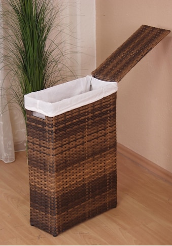 Wäschekorb »Wäschebox mit Stoffeinsatz«, (1 St.), Höhe ca. 60 cm, Ordnungshelfer