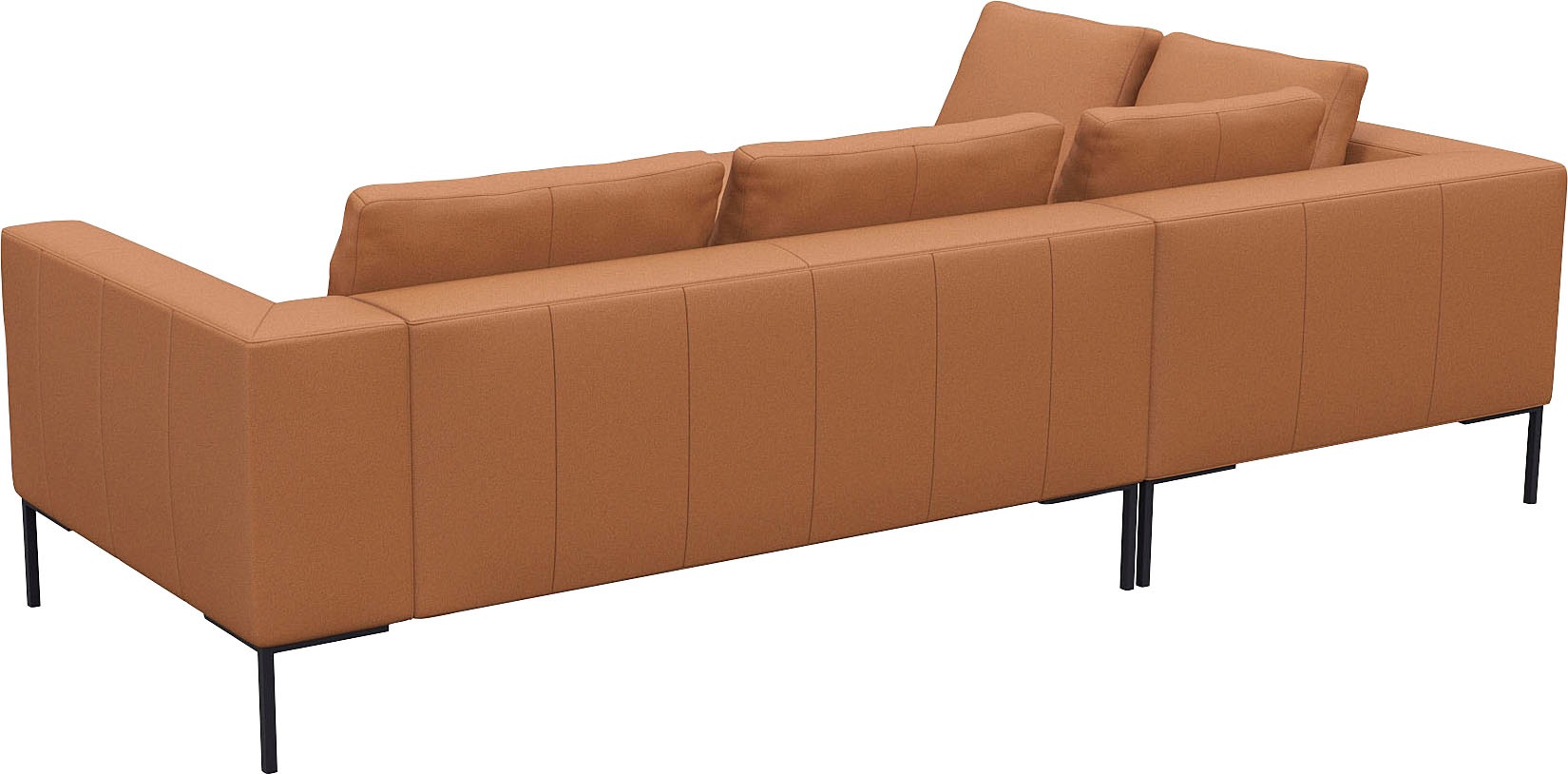 FLEXLUX Ecksofa »Loano, superbequemer Sitzkomfort durch Kaltschaum im Sitz«, modernes Sofa, frei im Raum stellbar, lose Kissen, L-Form