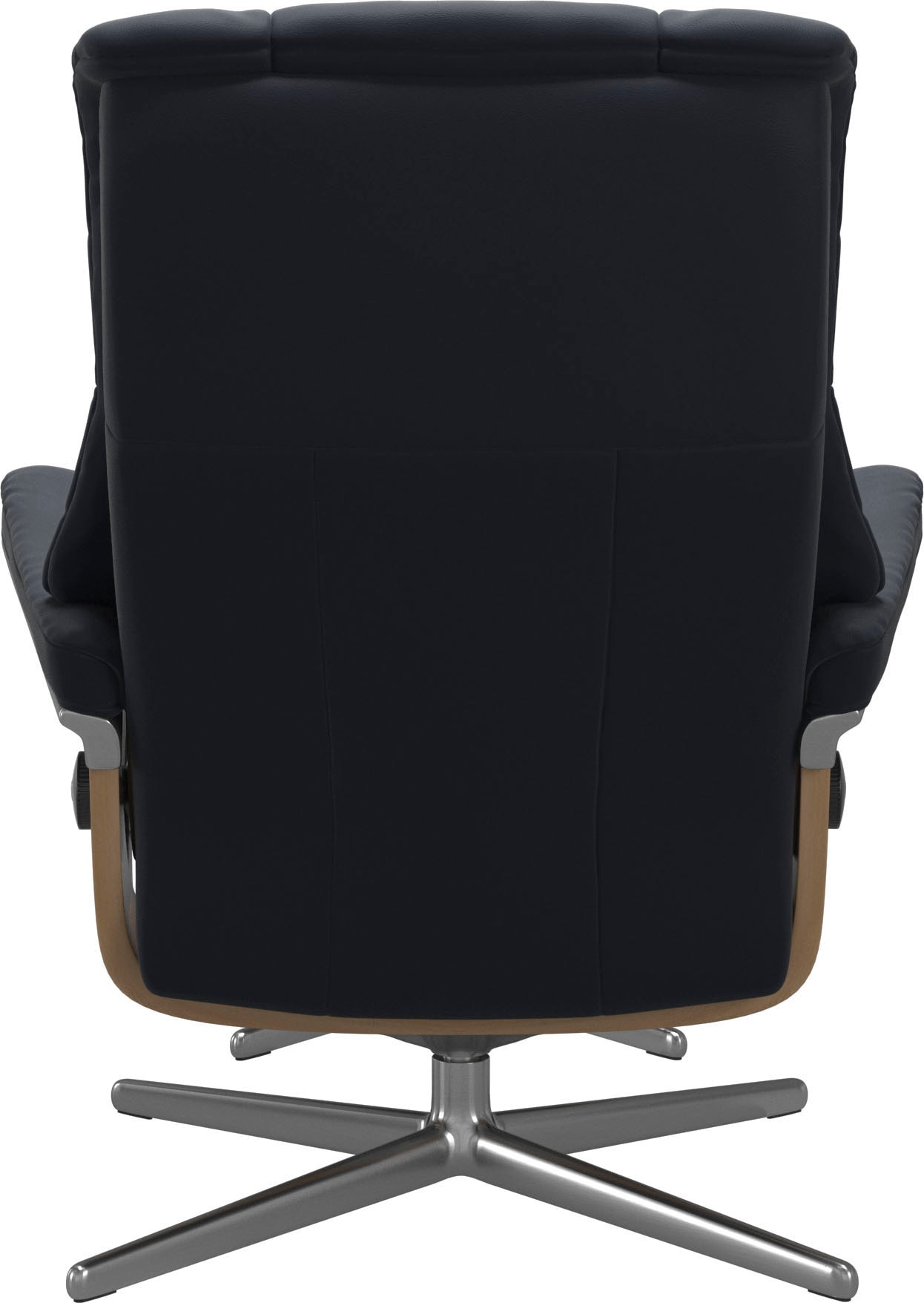Stressless® Relaxsessel »Mayfair«, (Set, Relaxsessel mit Hocker), mit Hocker, mit Cross Base, Größe S, M & L, Holzakzent Eiche