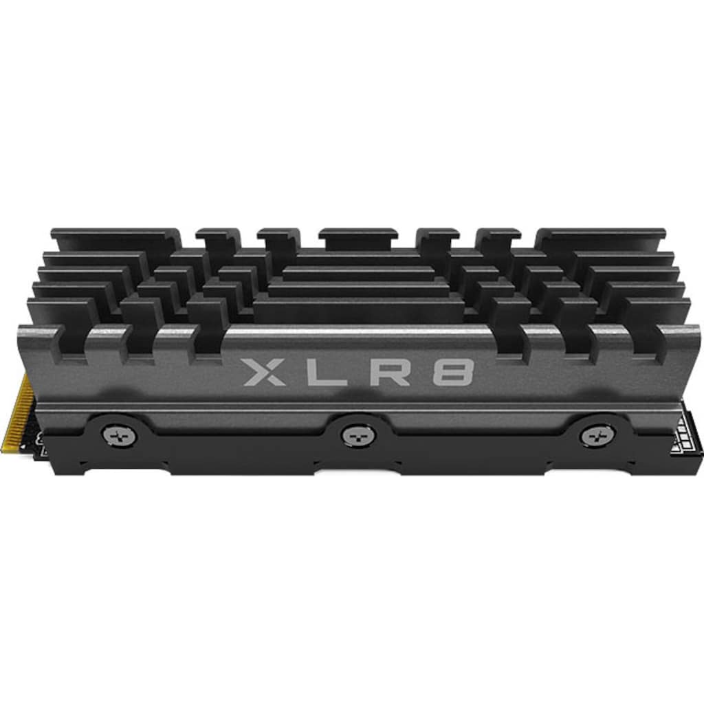 PNY interne SSD »XLR8 CS3140 M.2 NVMe Gen4 mit Heatsink«, Anschluss M.2 (2880)-PCI Express 4.0, Gaming