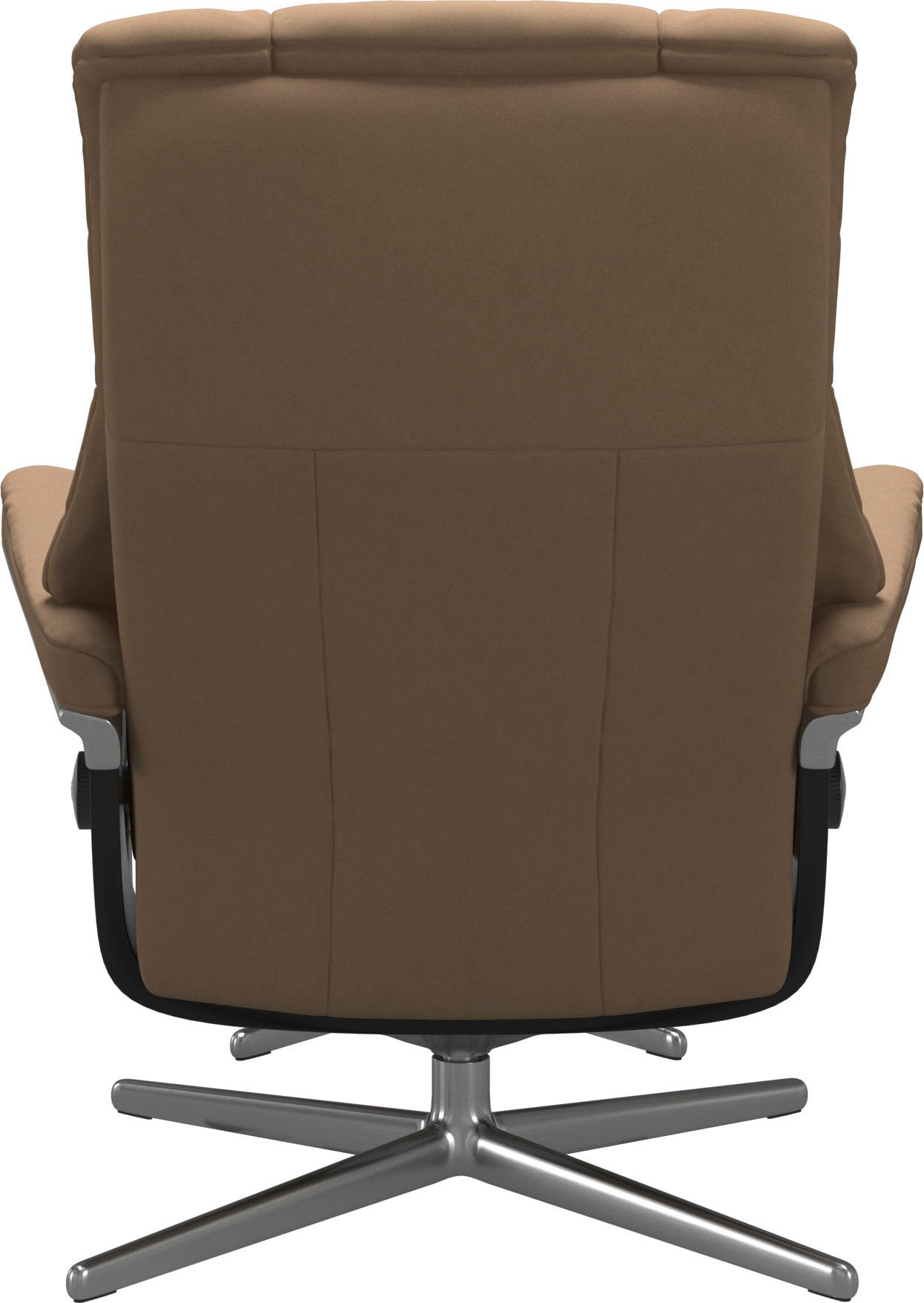 Stressless® Relaxsessel »Mayfair«, (Set, Relaxsessel mit Hocker), mit Hocker, mit Cross Base, Größe S, M & L, Holzakzent Schwarz