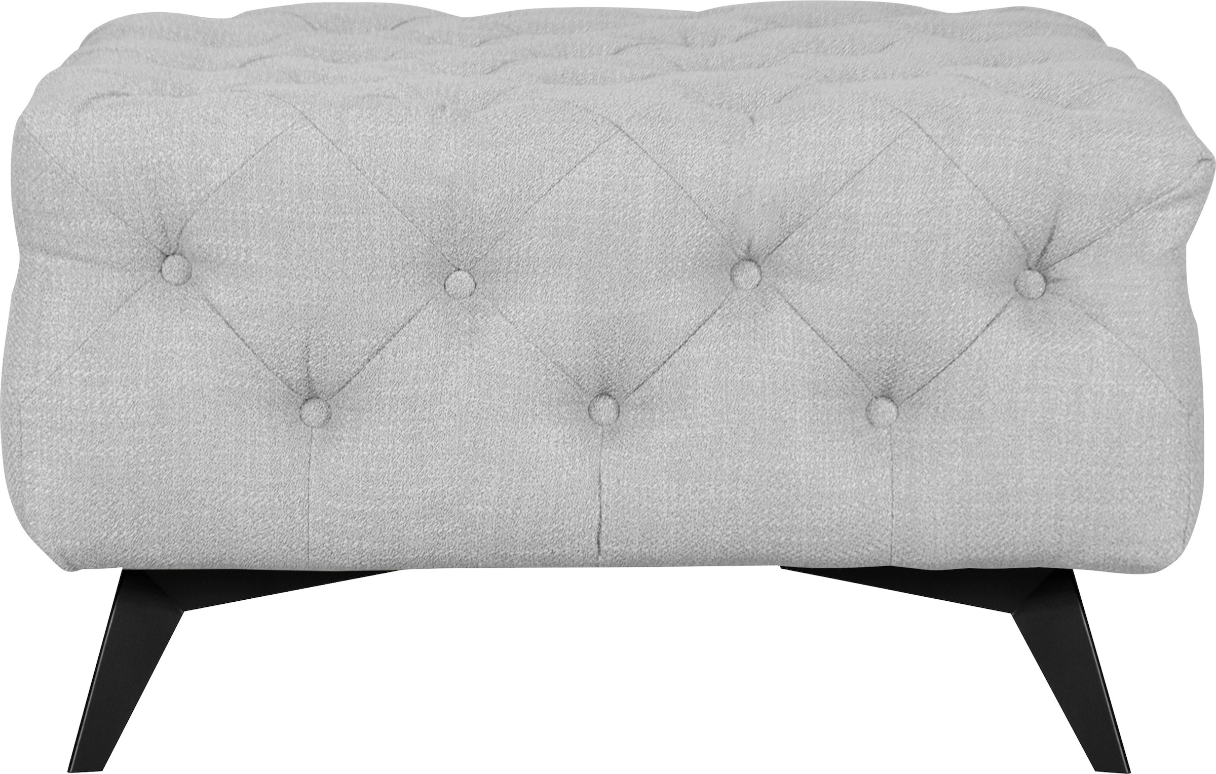 Leonique Polsterhocker »Glynis«, aufwändige Knopfheftung, moderne Chesterfield Optik, Fußfarbe wählbar