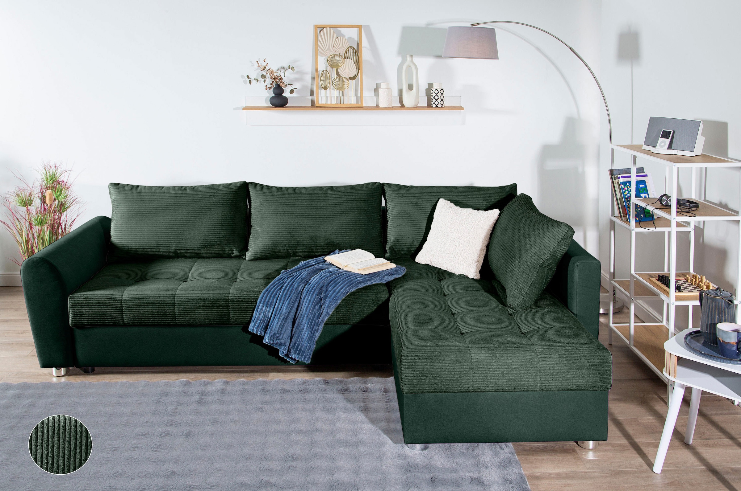 COLLECTION AB Ecksofa »JANA XL-Sofa L-Form«, inkl. Bettfunktion, Bettkasten günstig online kaufen