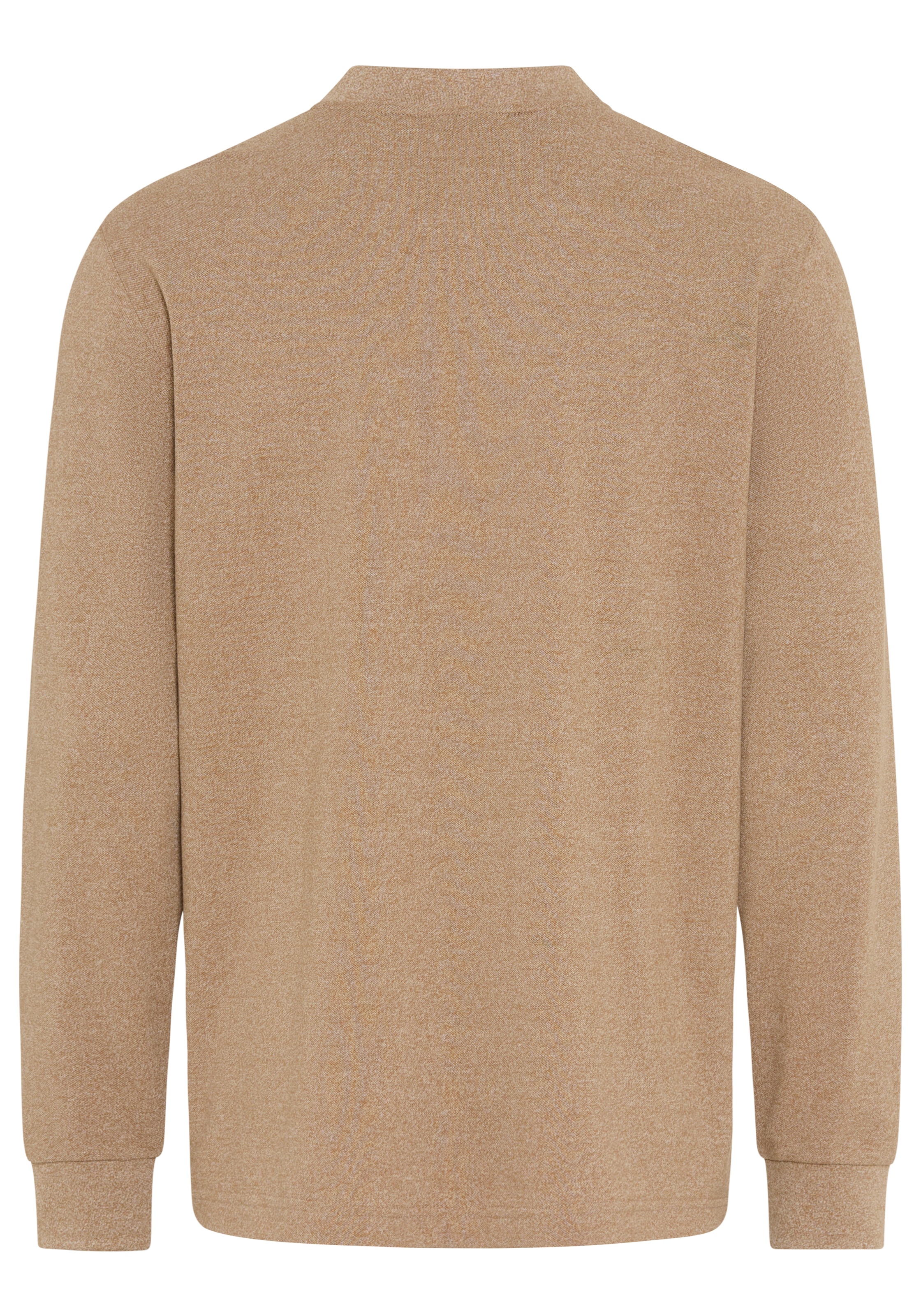 Bruno Banani Henleyshirt Geschmeidige melierte Jersey-Qualität mit markantem Henley-Ausschnitt