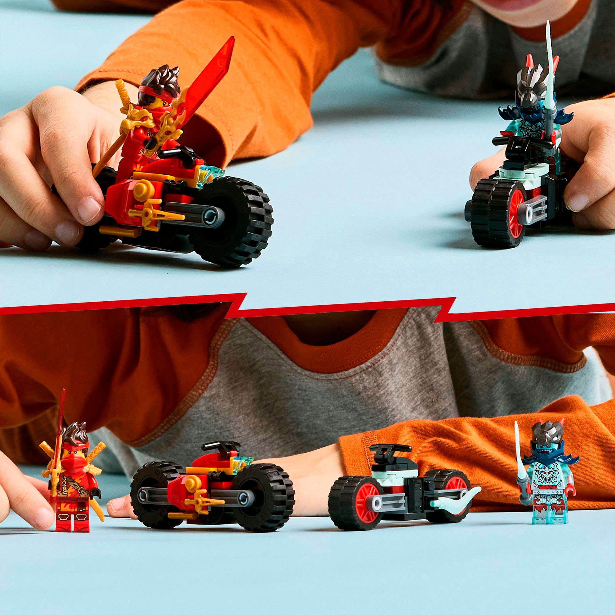 LEGO® Konstruktionsspielsteine »Kais Motorradrennen (71838), LEGO Ninjago«, (79 St.), Made in Europe