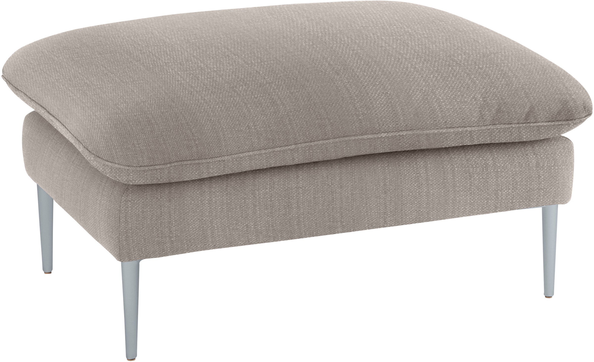 W.SCHILLIG Hocker »enjoy&MORE«, Füße silber matt, Breite 106 cm