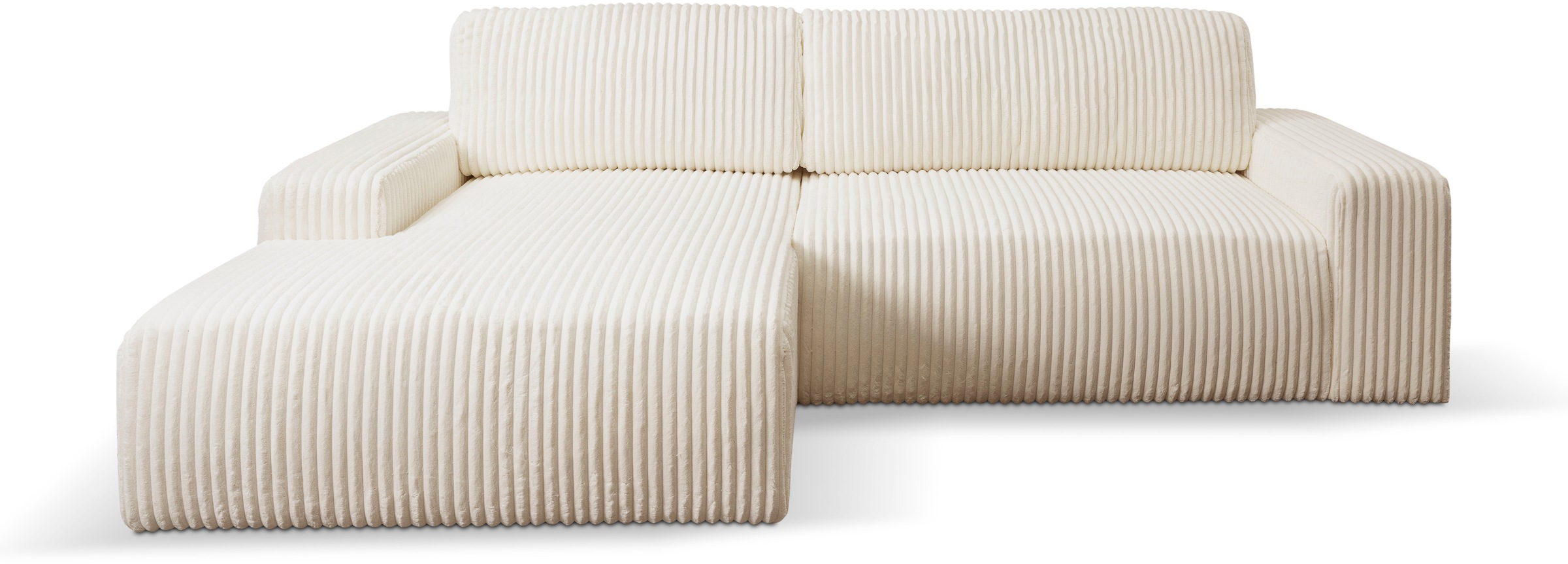 WERK2 Ecksofa »Rotterdam-L, kuschelweiche Trendstoffe Cord und Breitcord, L günstig online kaufen
