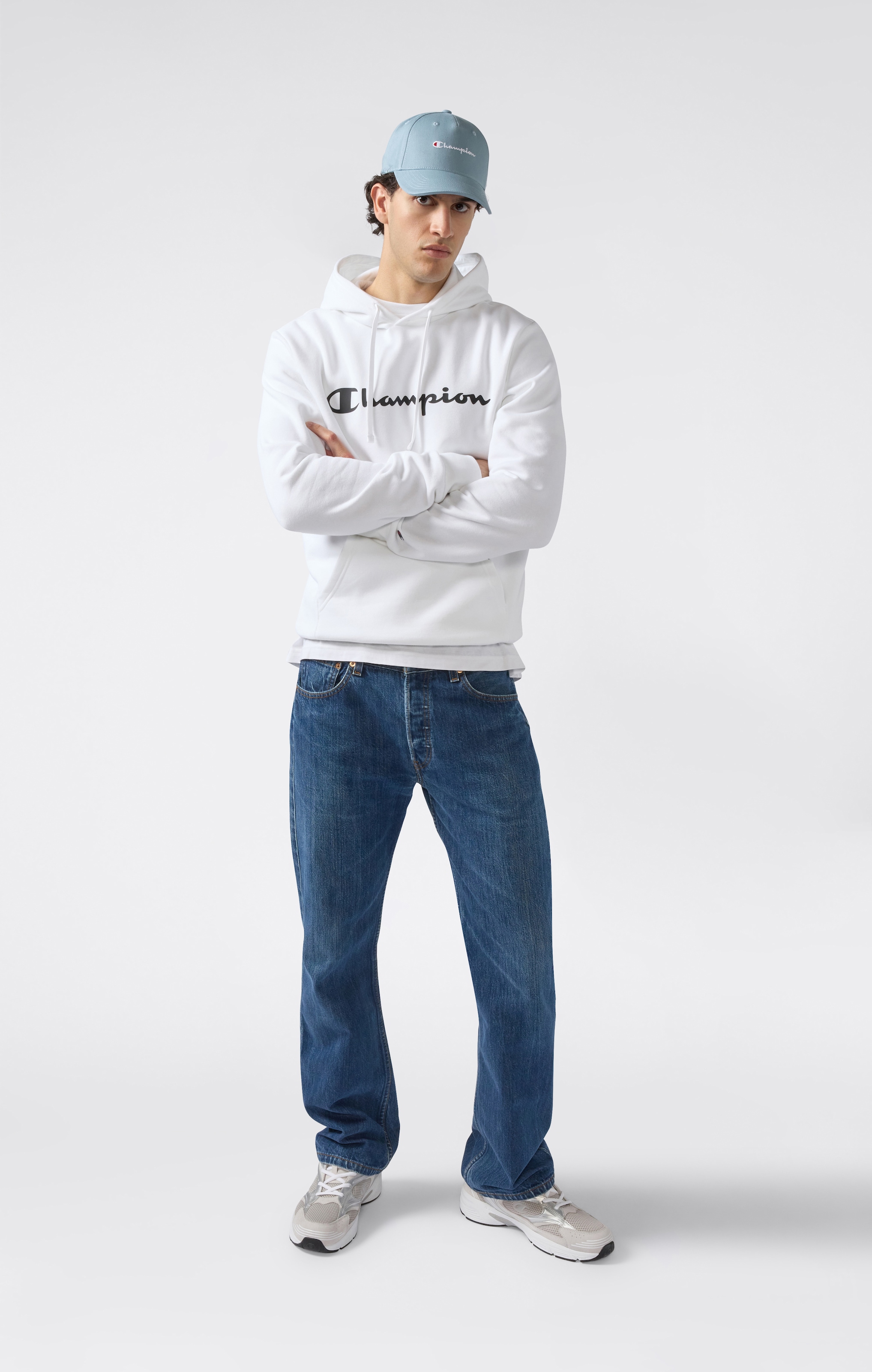 Champion Kapuzensweatshirt »BASICS Fleece Hoodie Large Logo«, 1 Stk.
