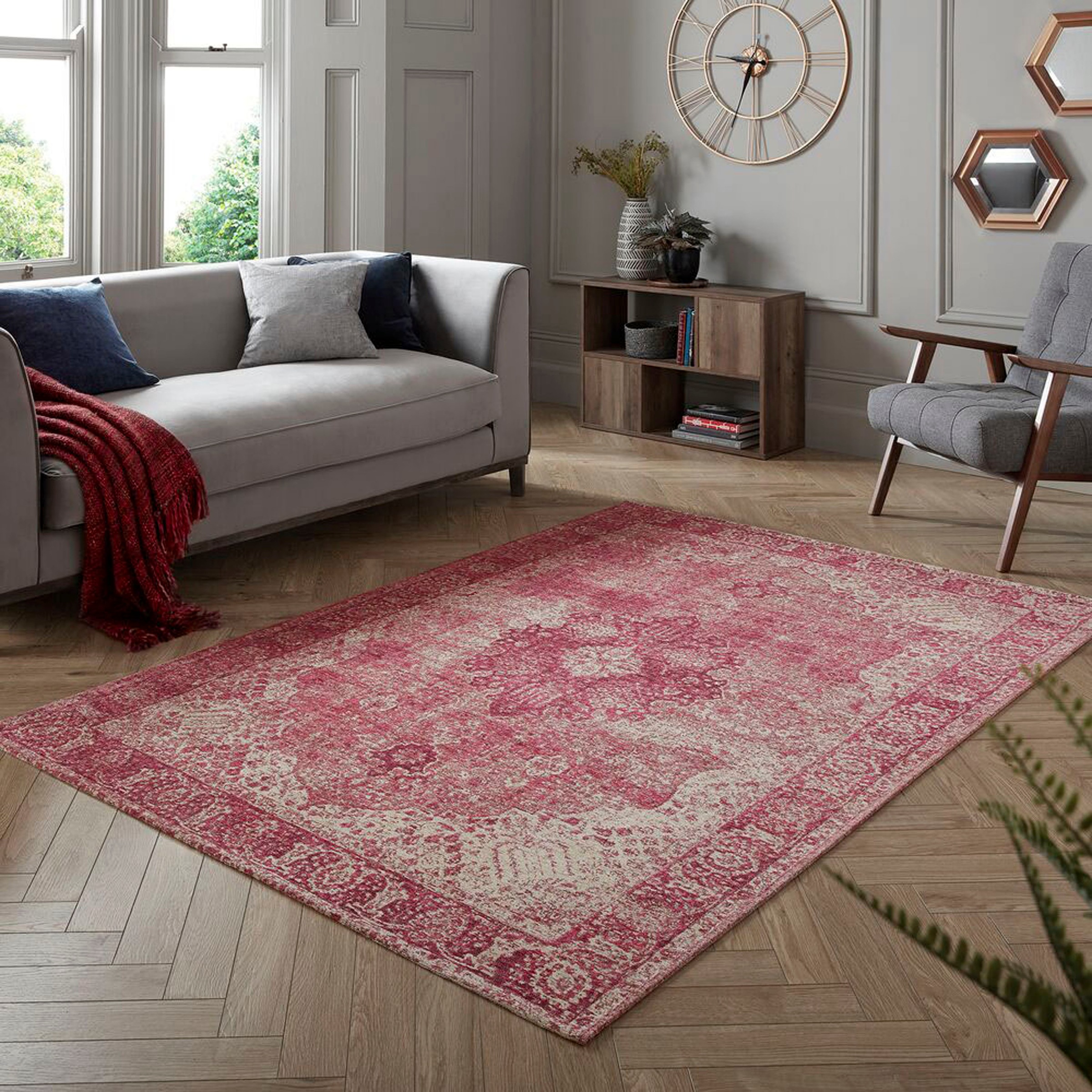 FLAIR RUGS Teppich »Antique Vintage-Muster,« rechteckig 4 mm Höhe Chenille günstig online kaufen