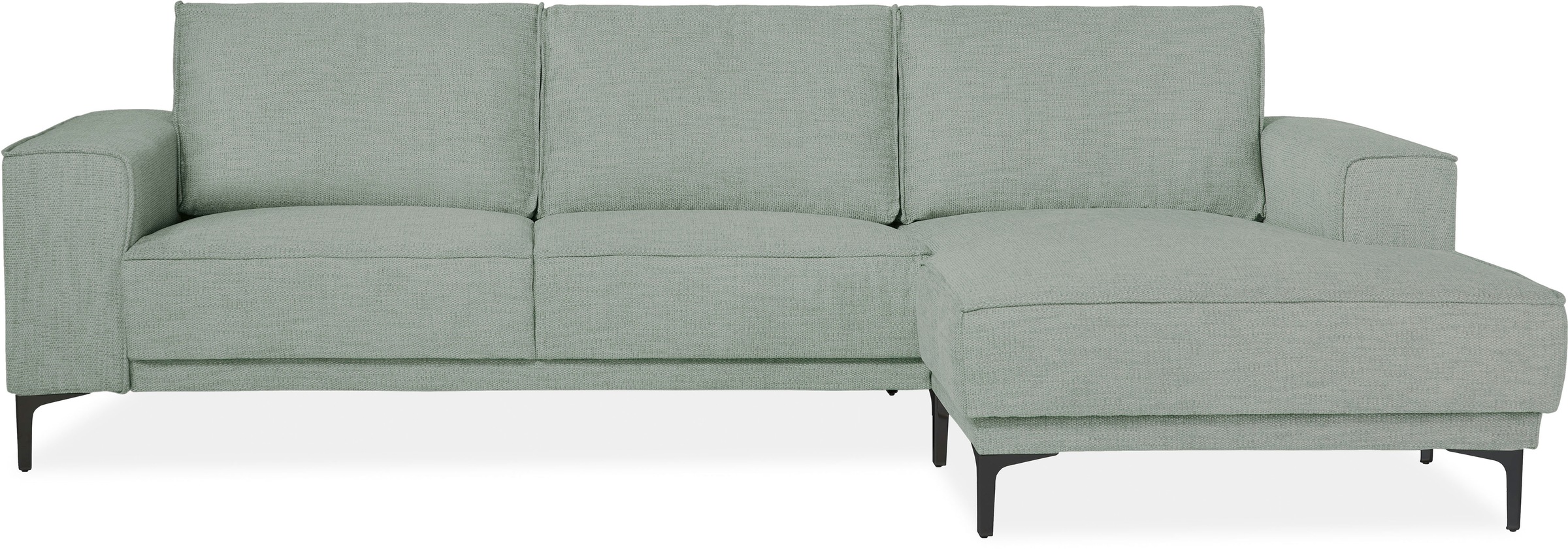 Places of Style Ecksofa »Polsterecke Oland, Struktur, Flachgewebe, Luxus-Mi günstig online kaufen