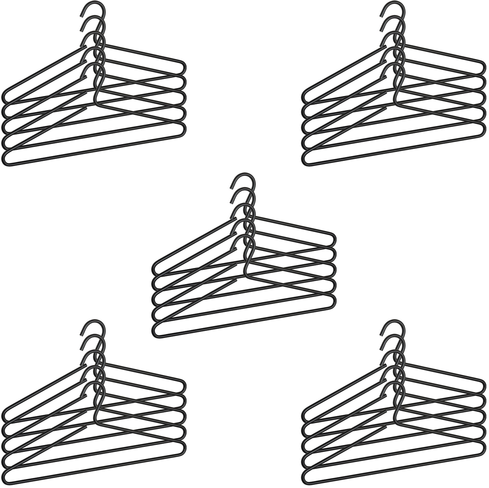 WENKO Kleiderbügel »Modell Lux« Garderobenbügel aus Aluminium, minimalistis günstig online kaufen
